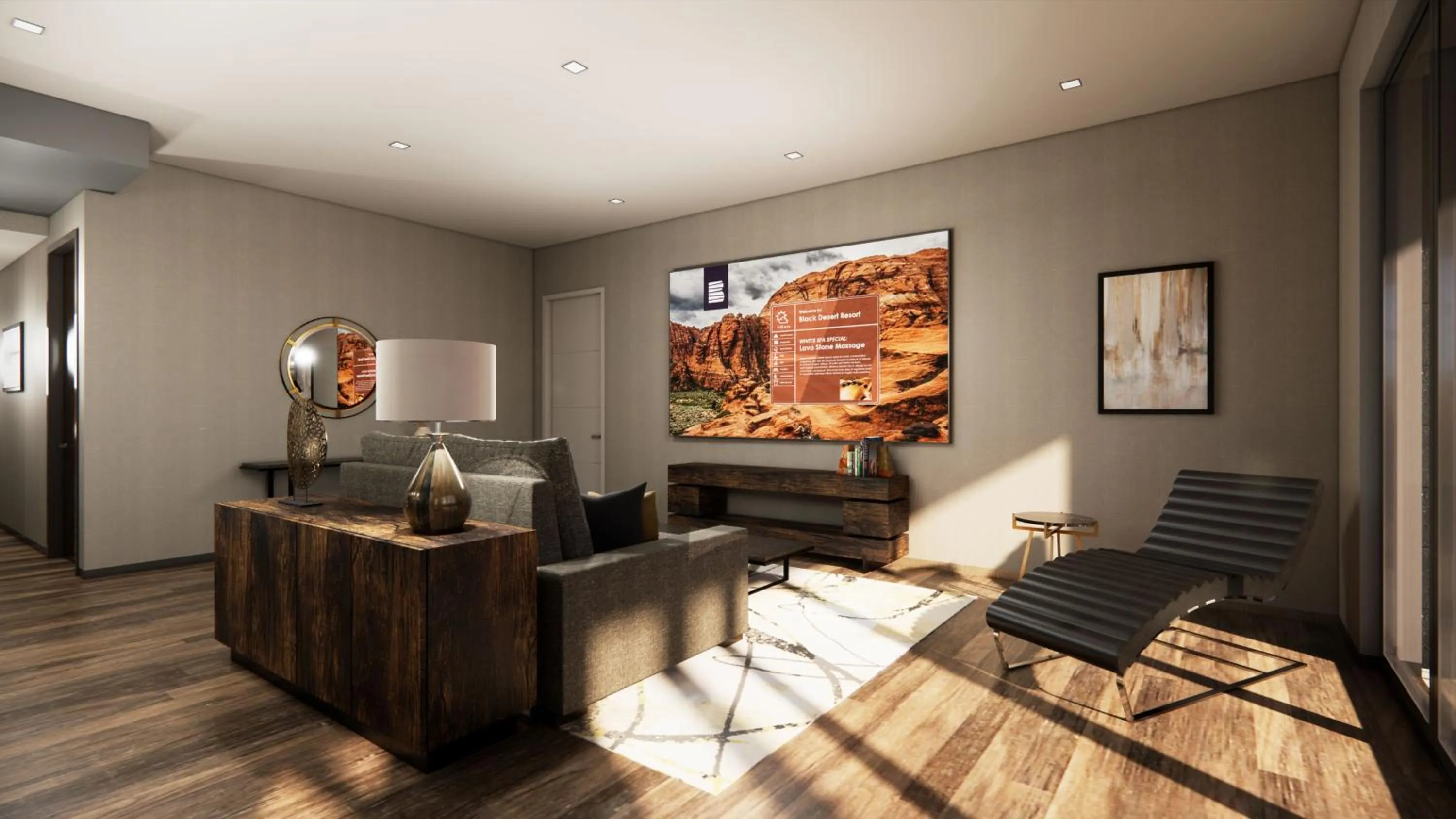 Living room in Black Desert Resort