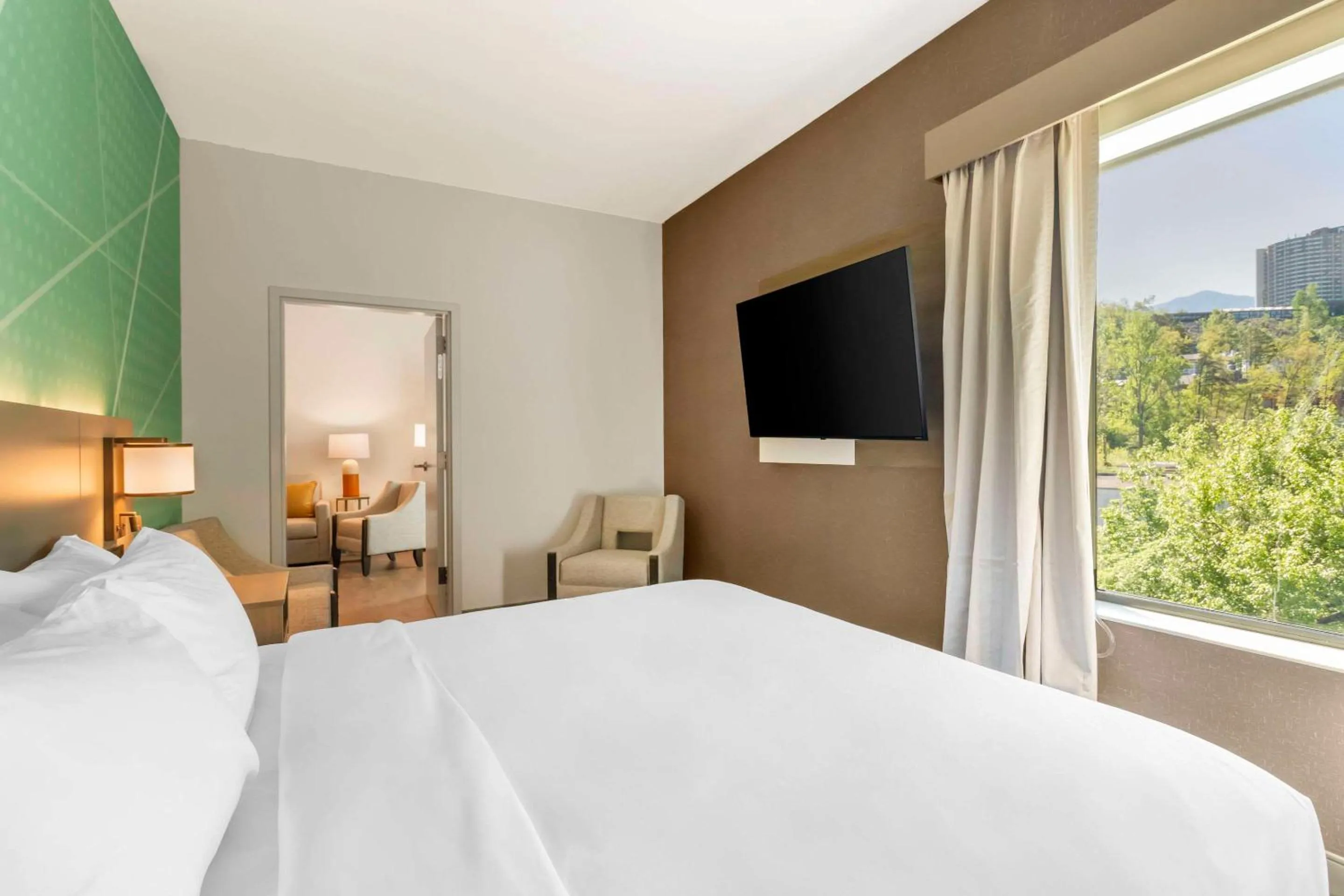 Bedroom, Bed in Comfort Suites Gatlinburg Downtown-Convention Center