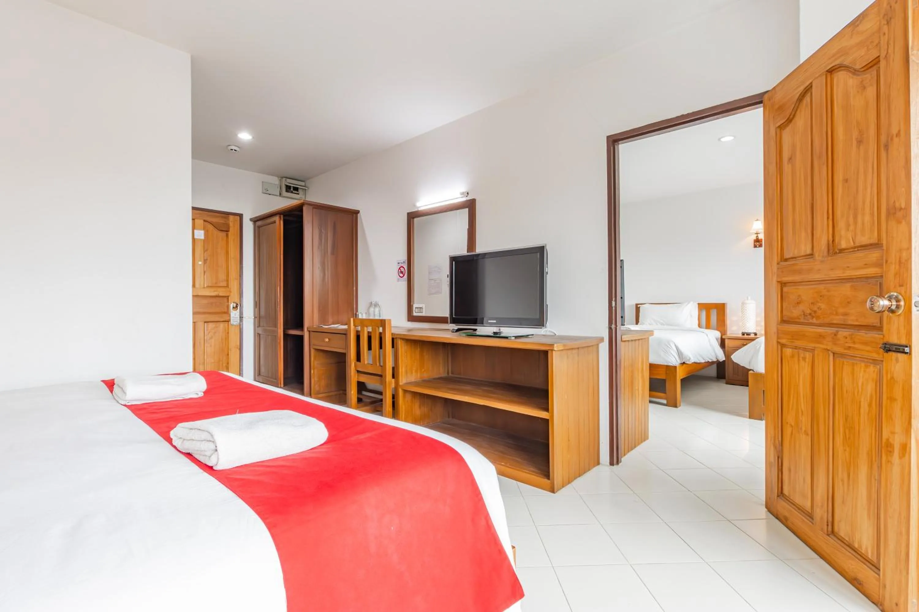 Bed in Budget Stars Hotel Chiang Mai