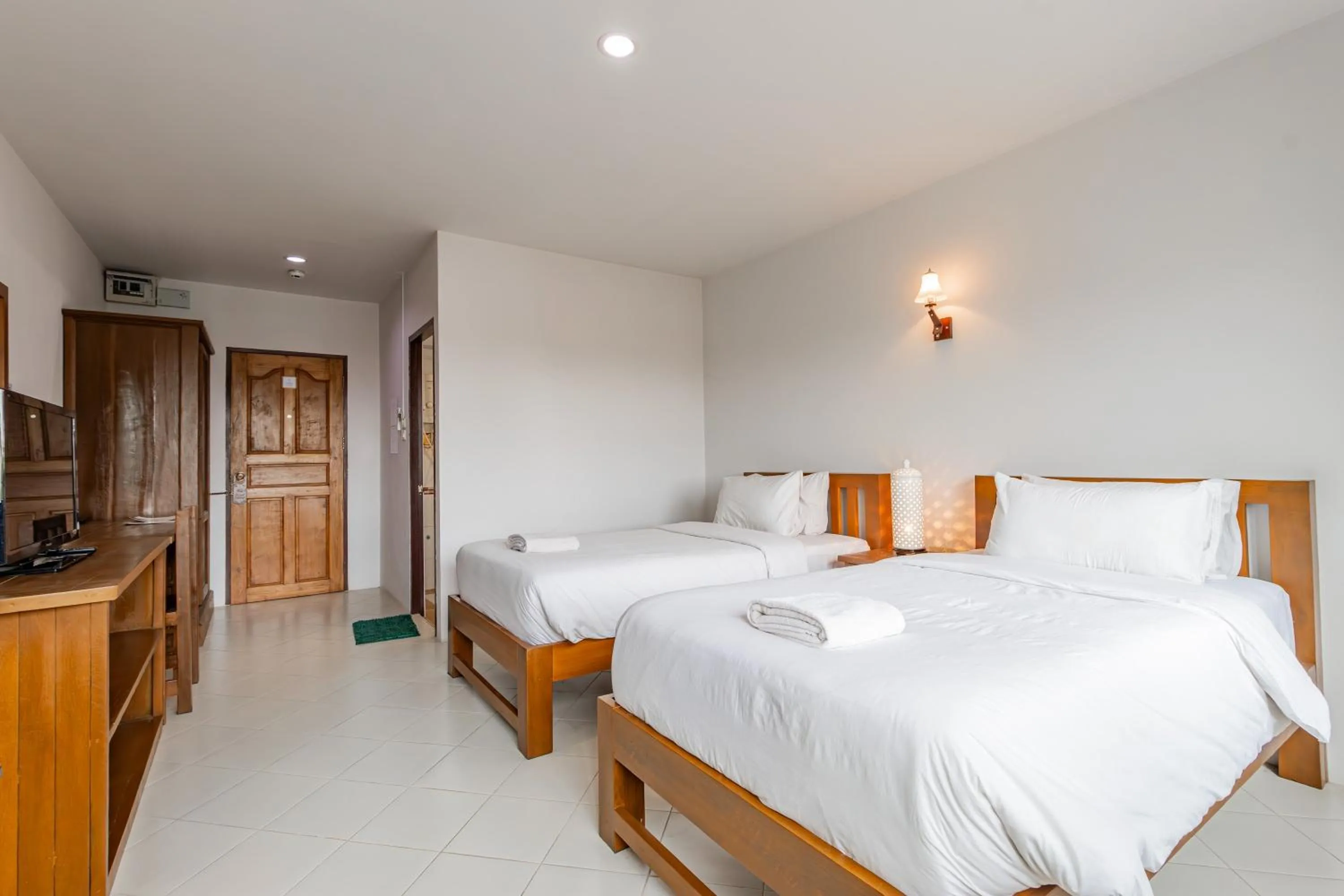 Bed in Budget Stars Hotel Chiang Mai