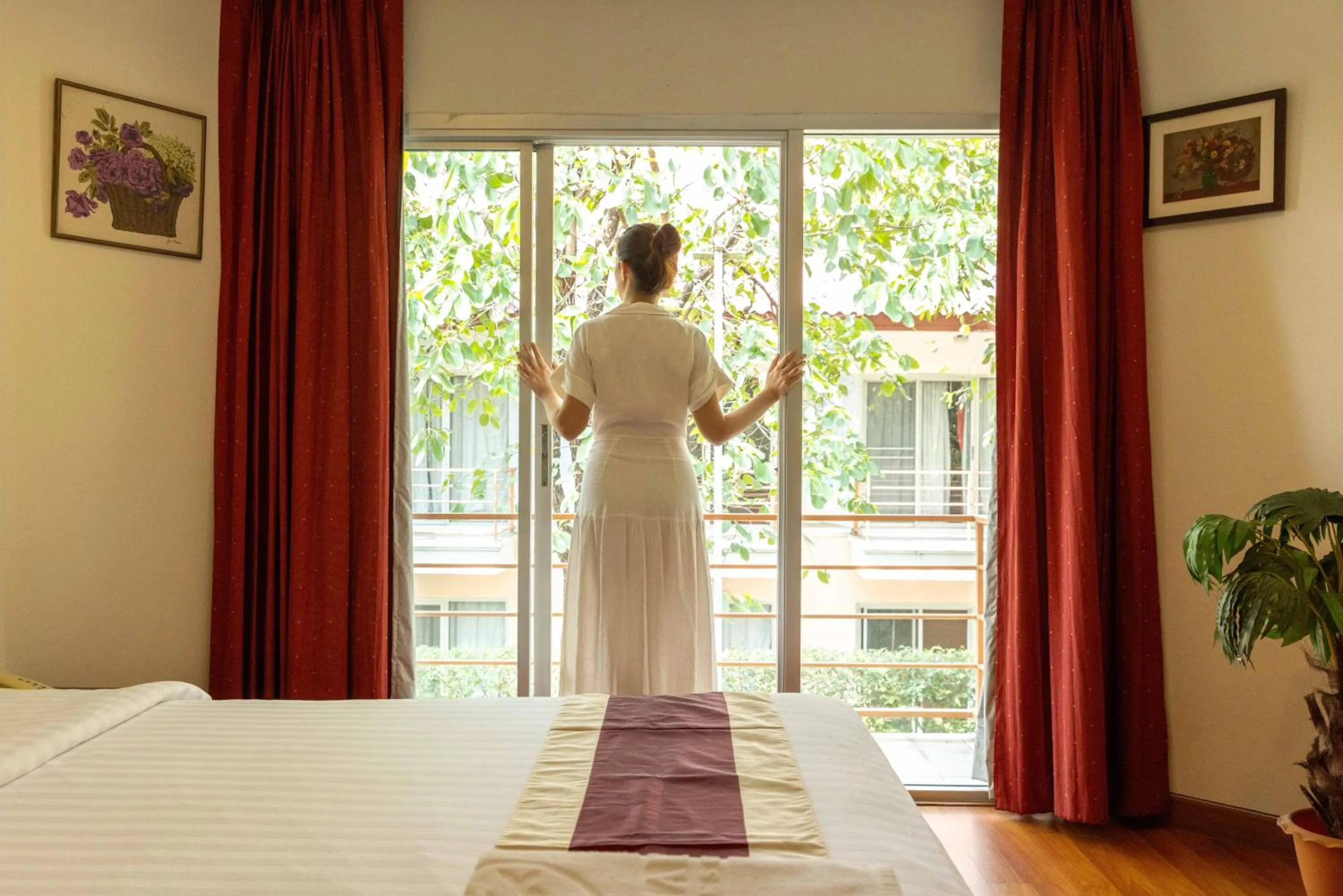 People, Bed in Kiatthada Resort