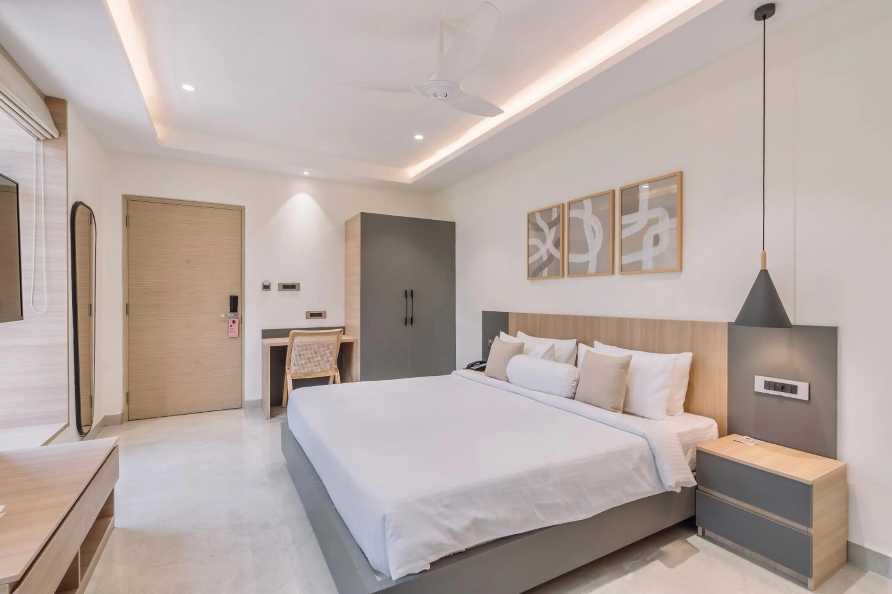Bedroom, Bed in SKYLA Studios & Suites - Kondapur
