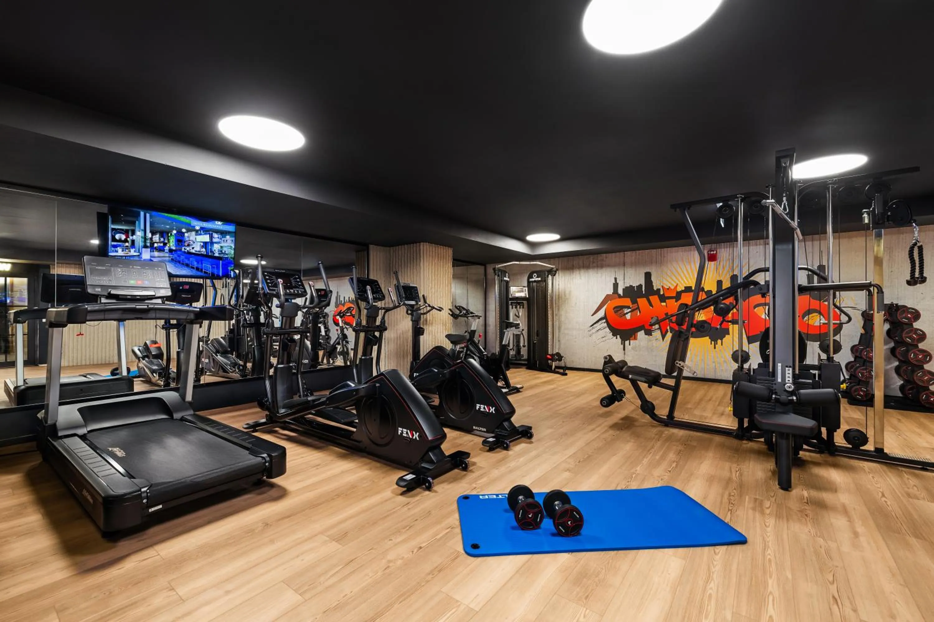 Fitness centre/facilities in Riu Plaza Chicago