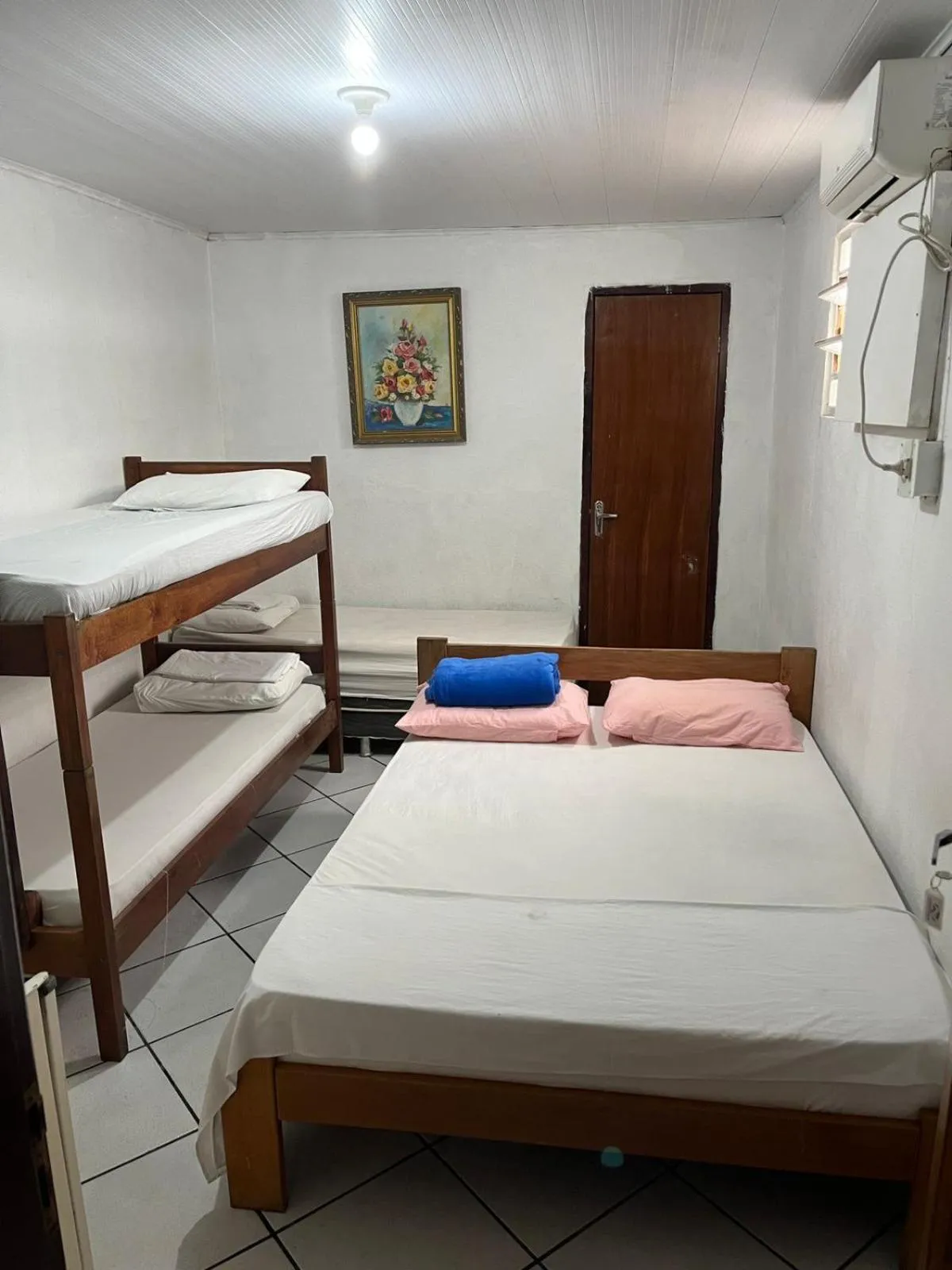 Bed in Pousada Água Viva