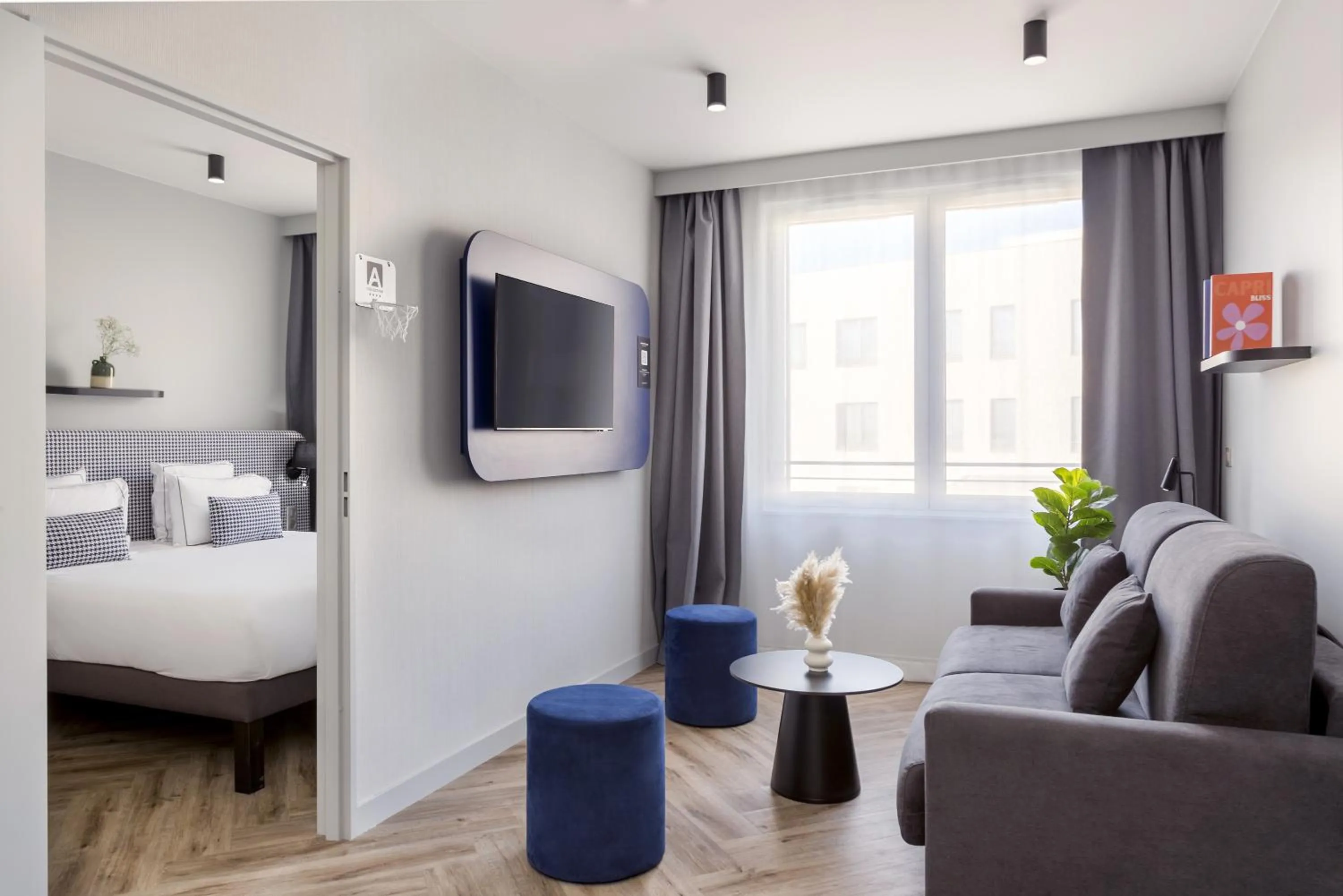 Bed in Appart'City Collection Paris Roissy CDG Airport