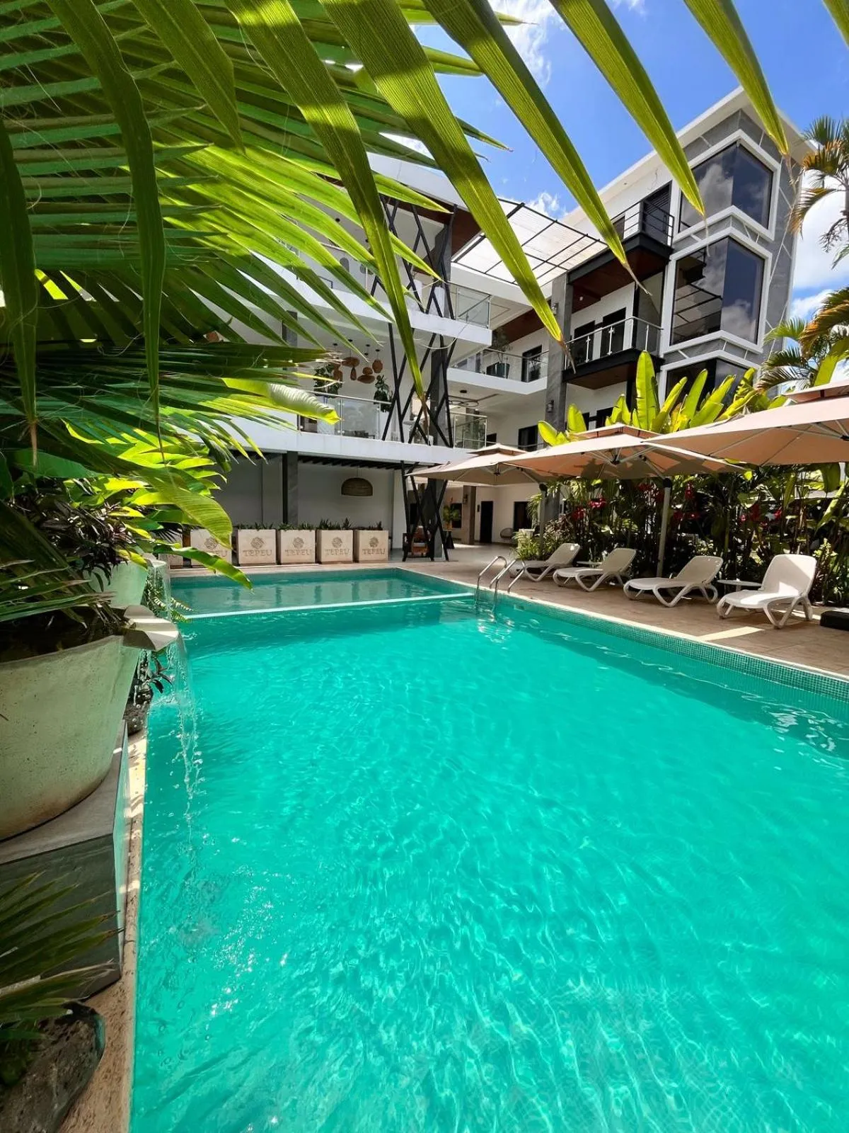 Swimming pool in Hotel Tepeu