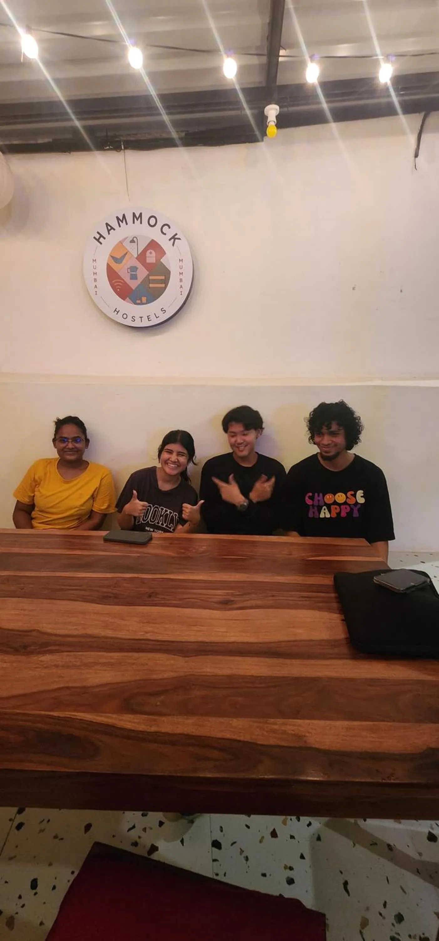 Seating area in Hammock Hostels - Bandra