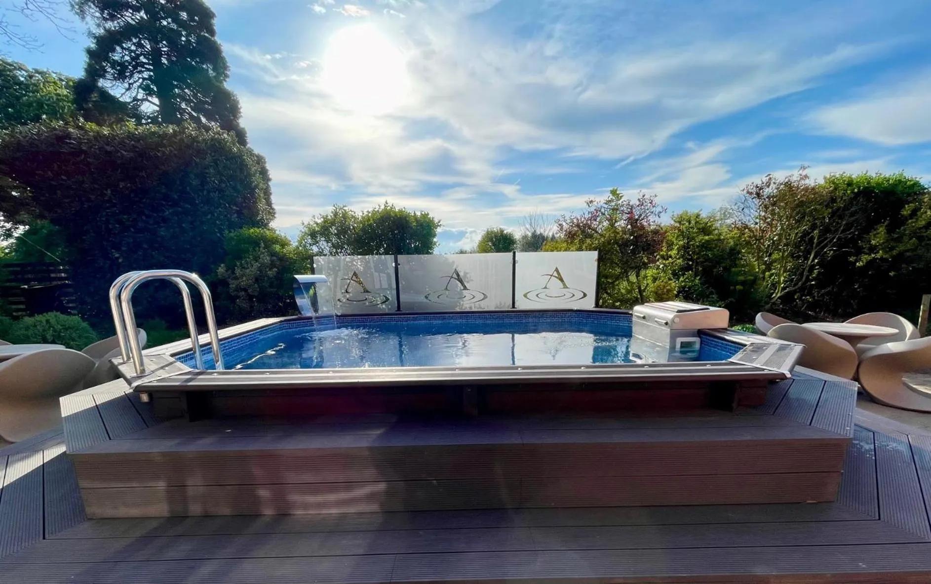 Pool view in Hempstead House Hotel & Restaurant