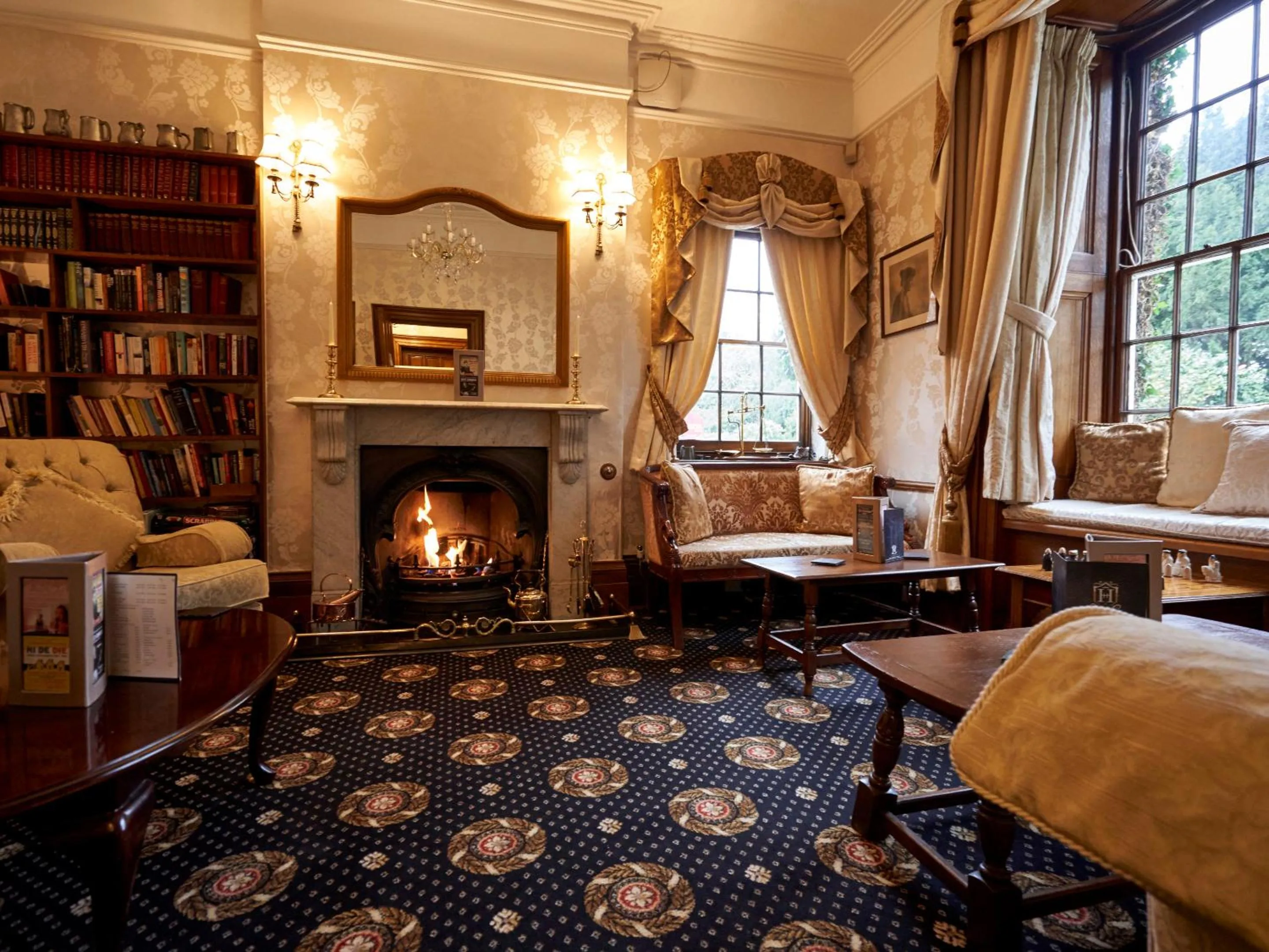 Library in Hempstead House Hotel & Restaurant