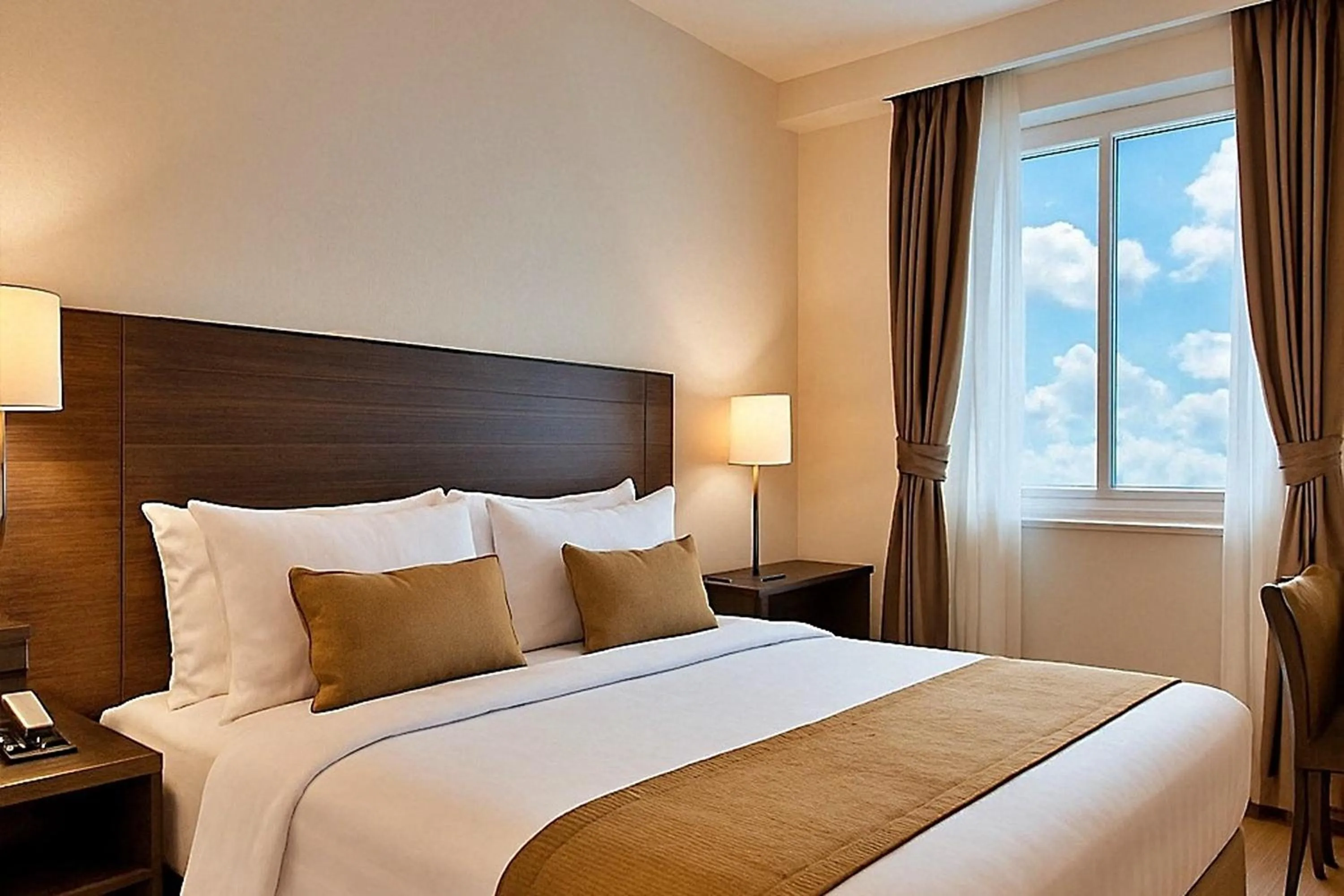 Bed in Hotel Sunlight Inn