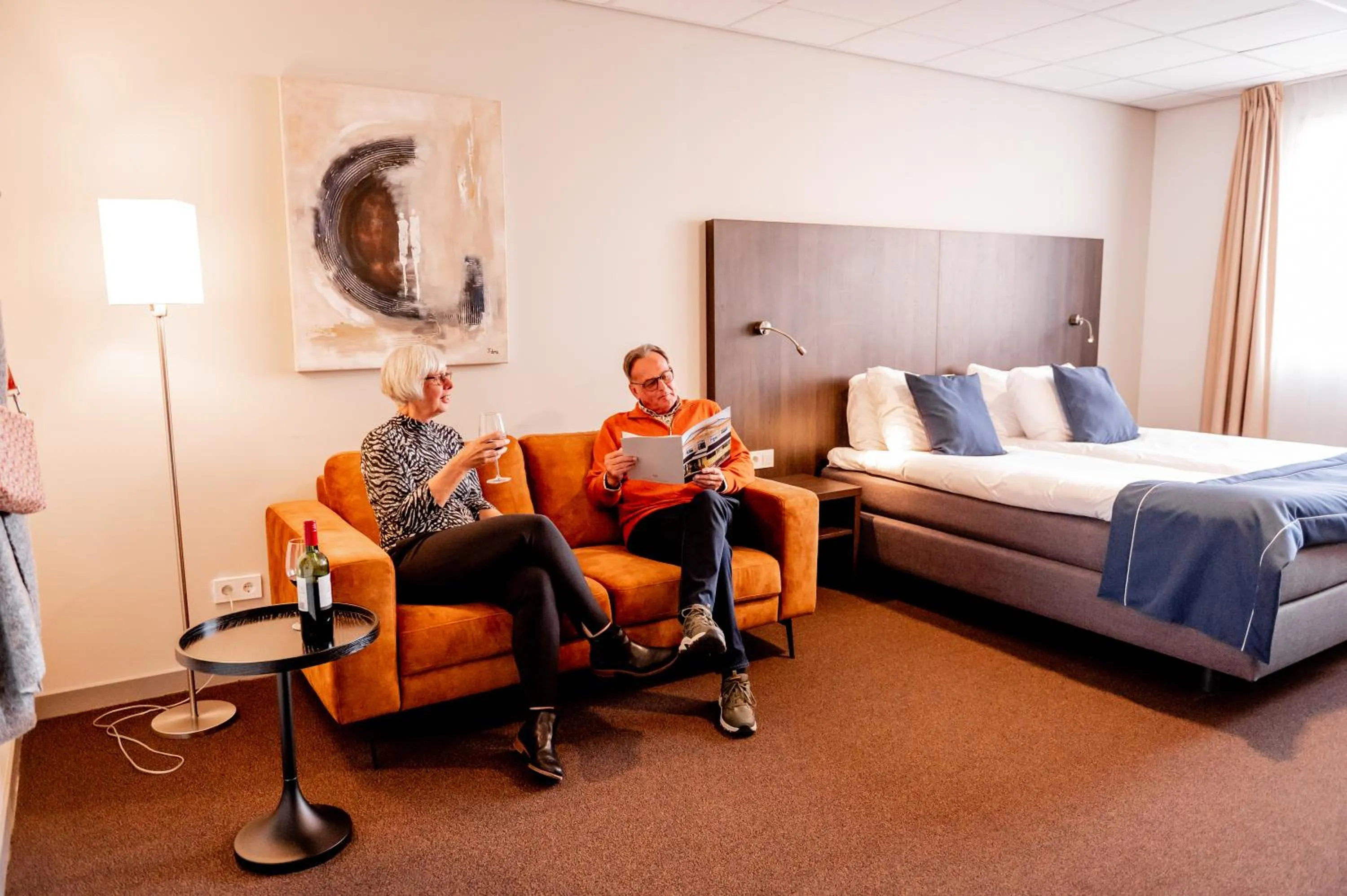 Bed in City Hotel de Jonge