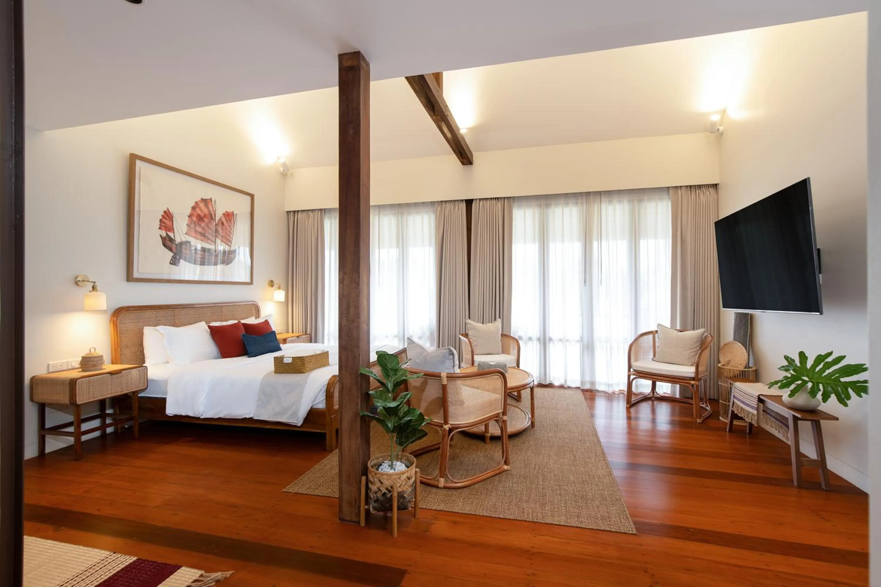 Bedroom, Bed in Syama Residence and Café