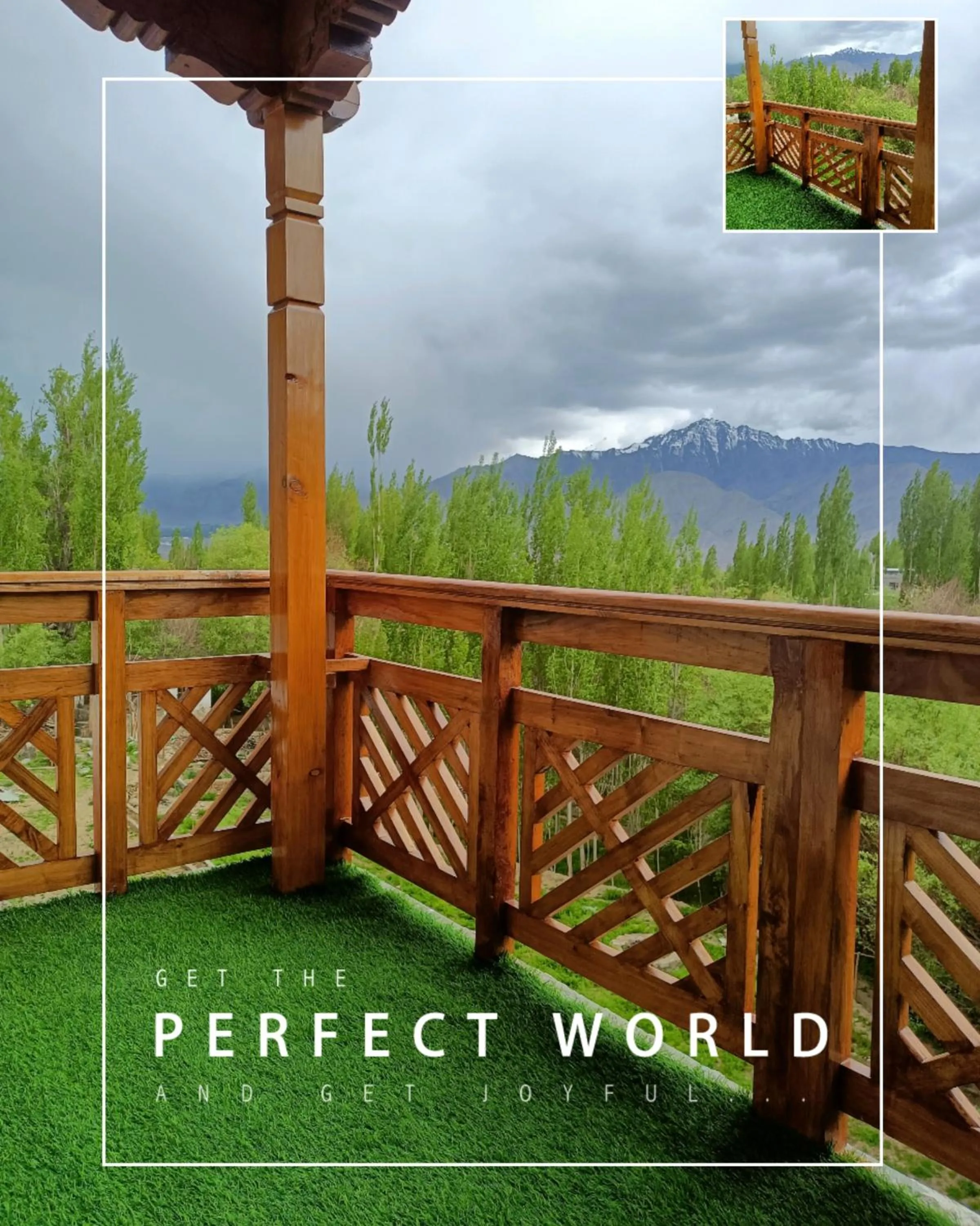 Mountain view in The Kart-Sey Ladakh