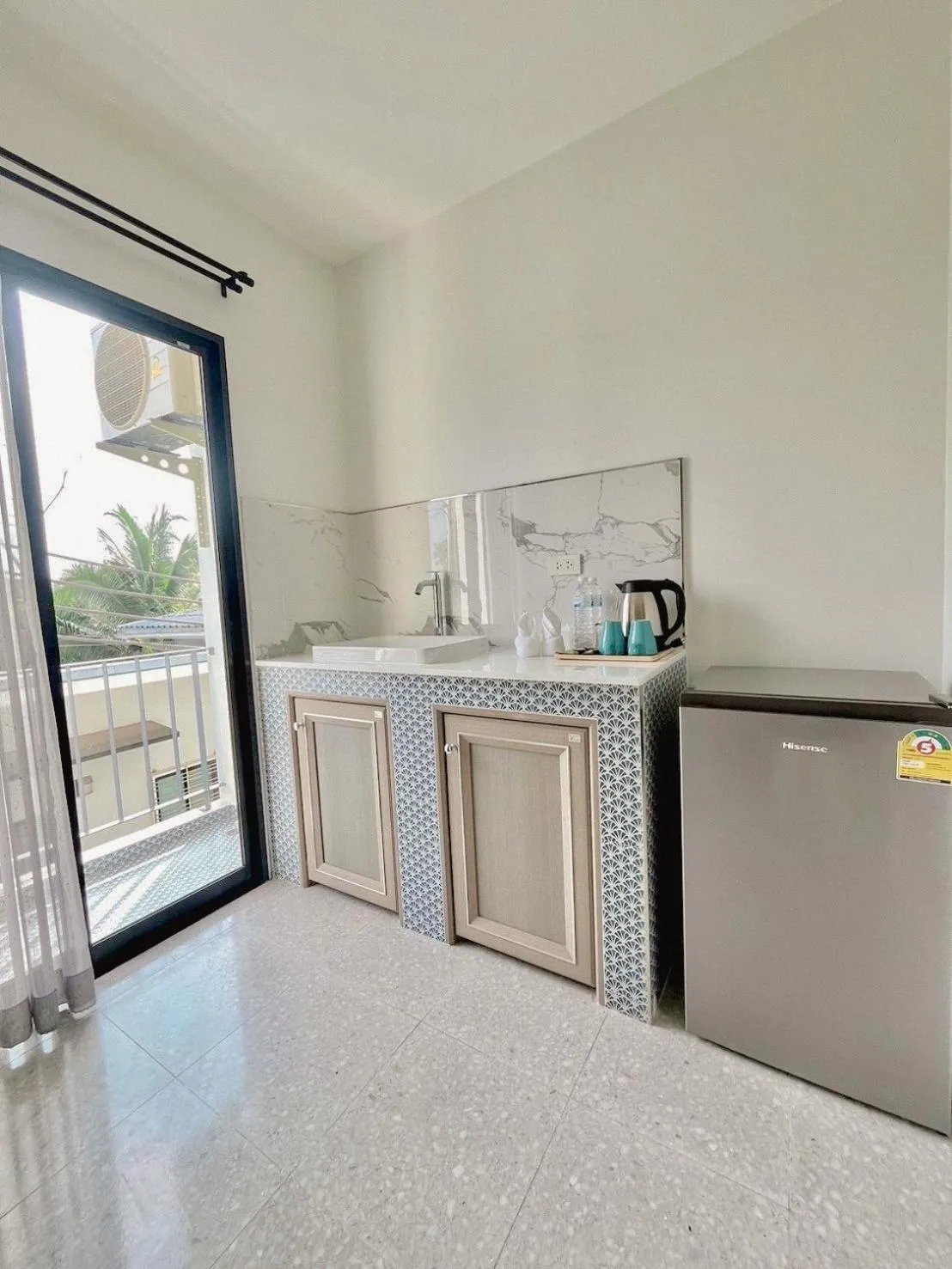 Kitchen or kitchenette in Calamint Residence Hotel ( คาลามิ้นท์)