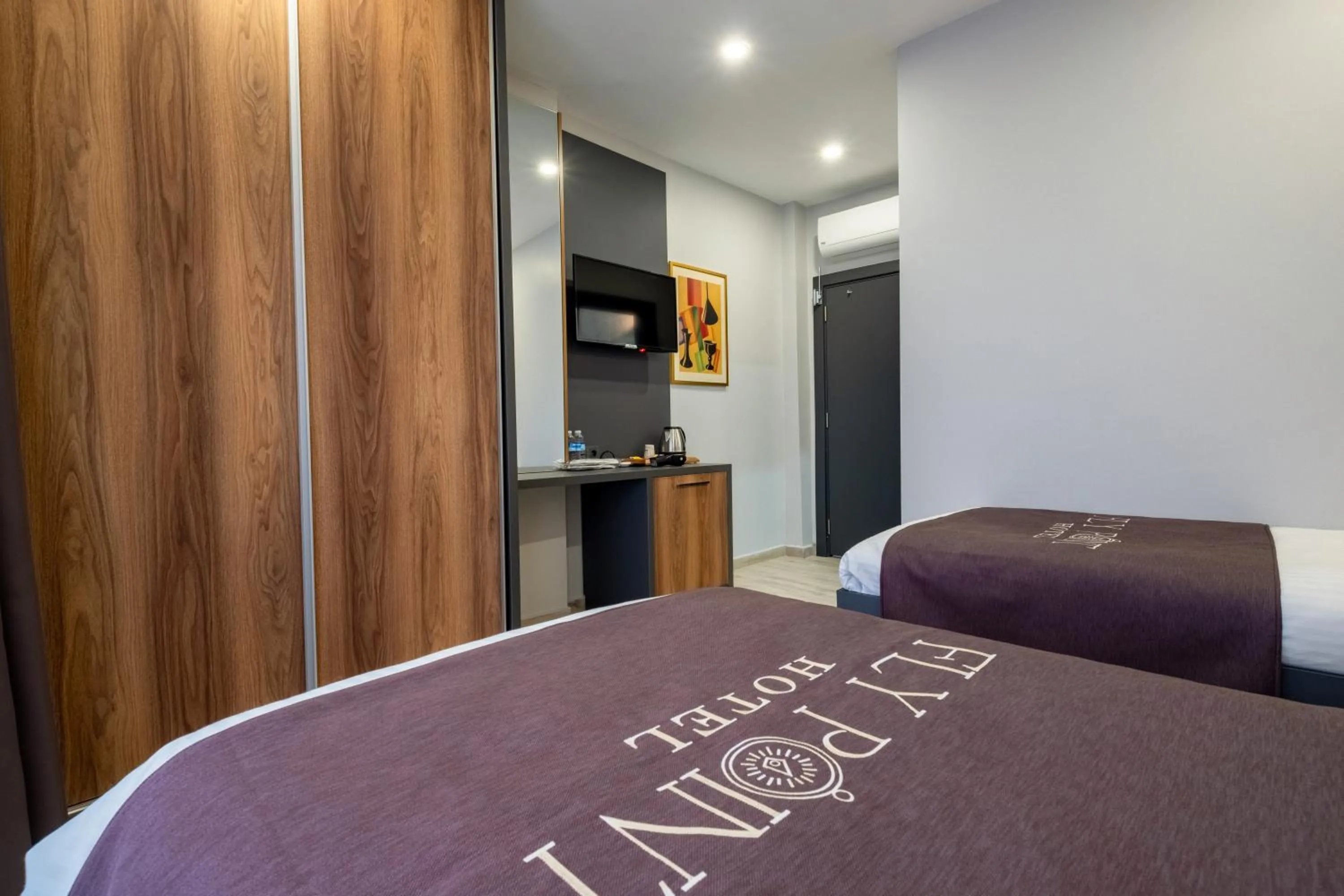 Photo of the whole room, Bed in FLY POINT AIRPORT HOTEL