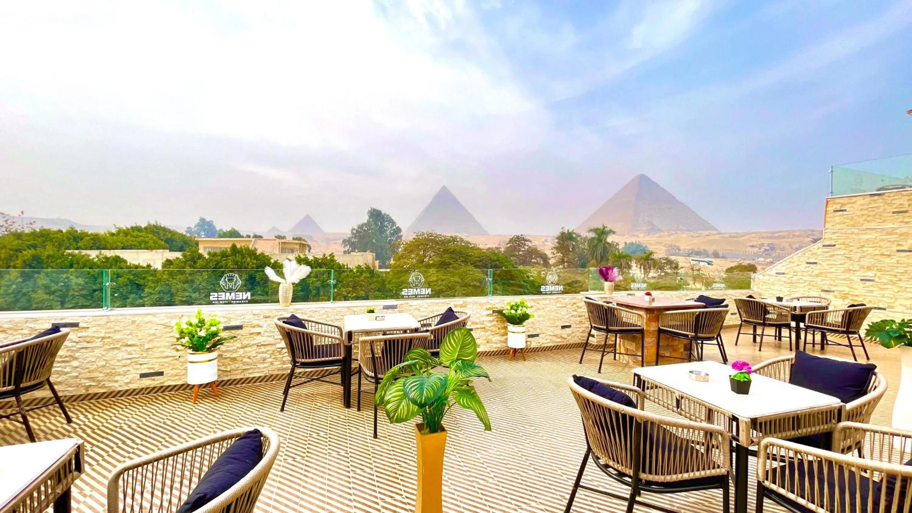 Landmark view in NEMES Pyramids View INN