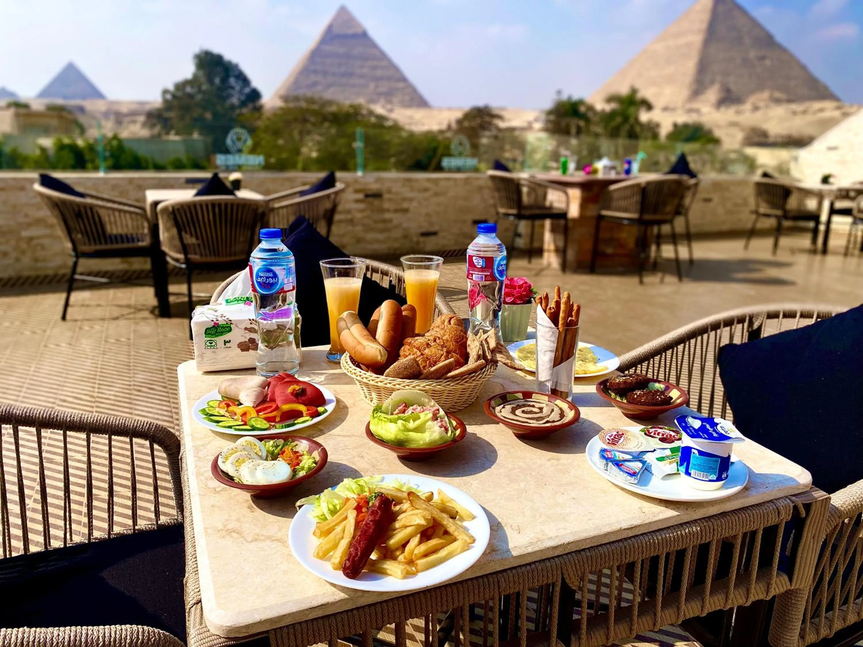 Landmark view in NEMES Pyramids View INN