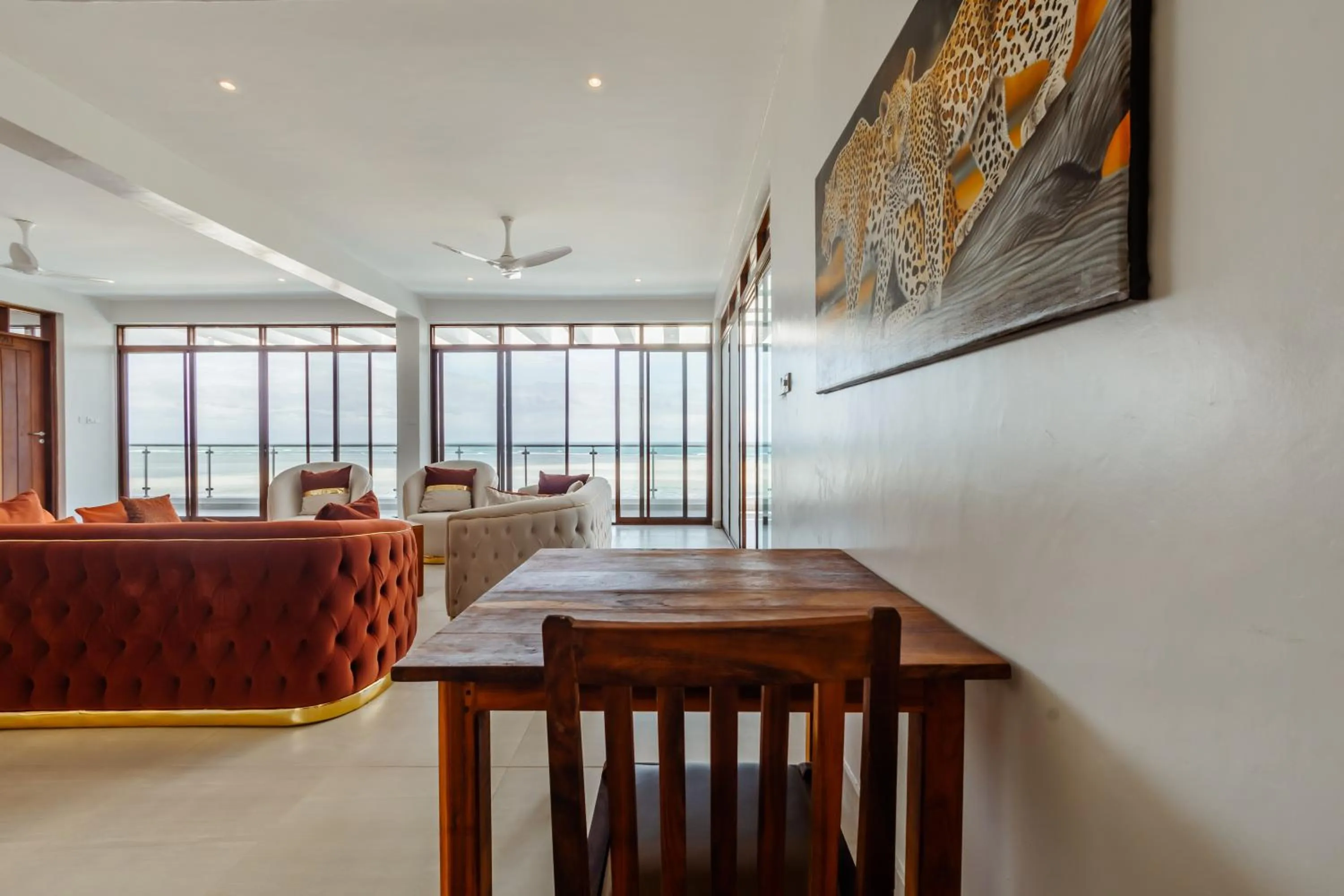 Living room in YU Resort