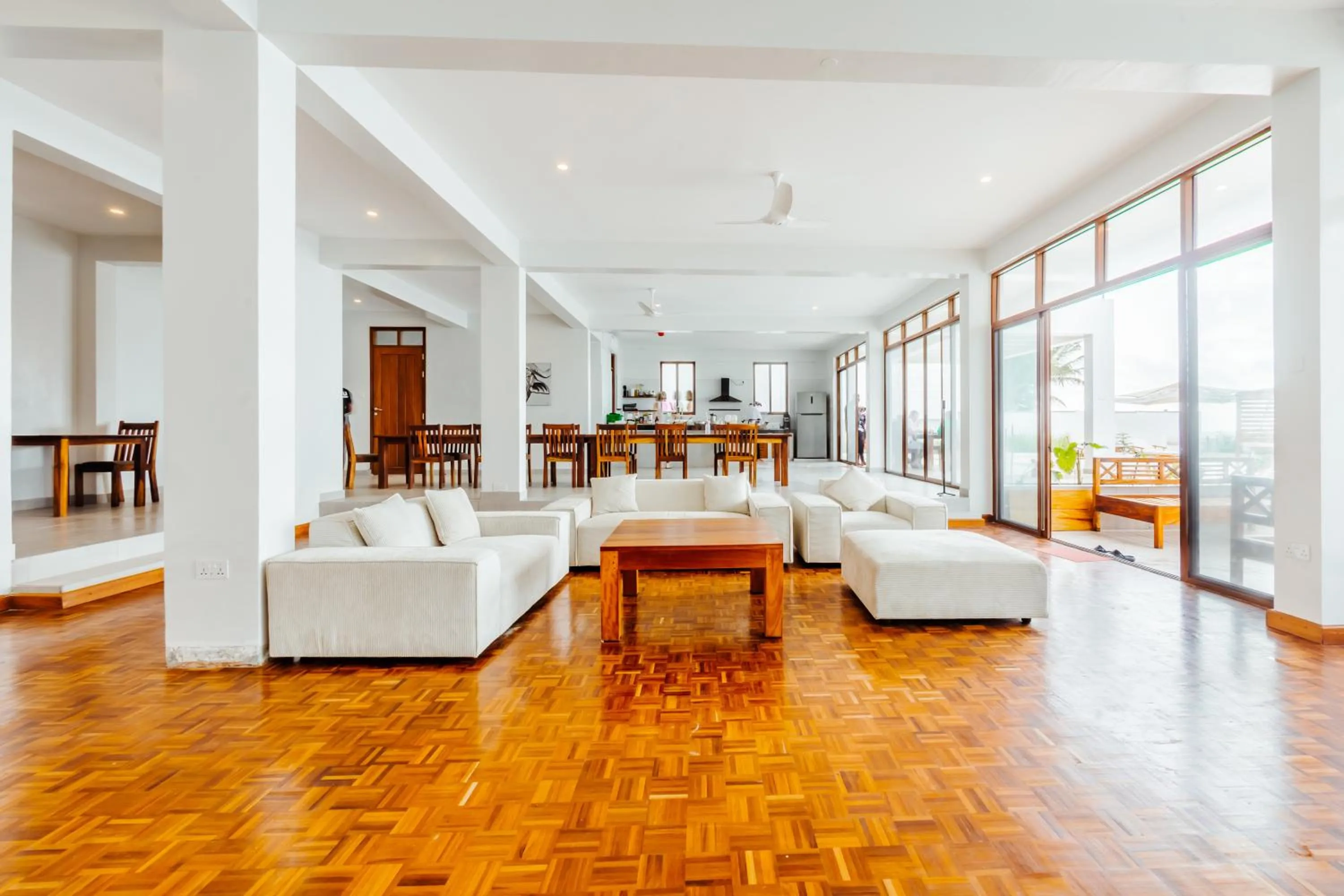 Living room in YU Resort