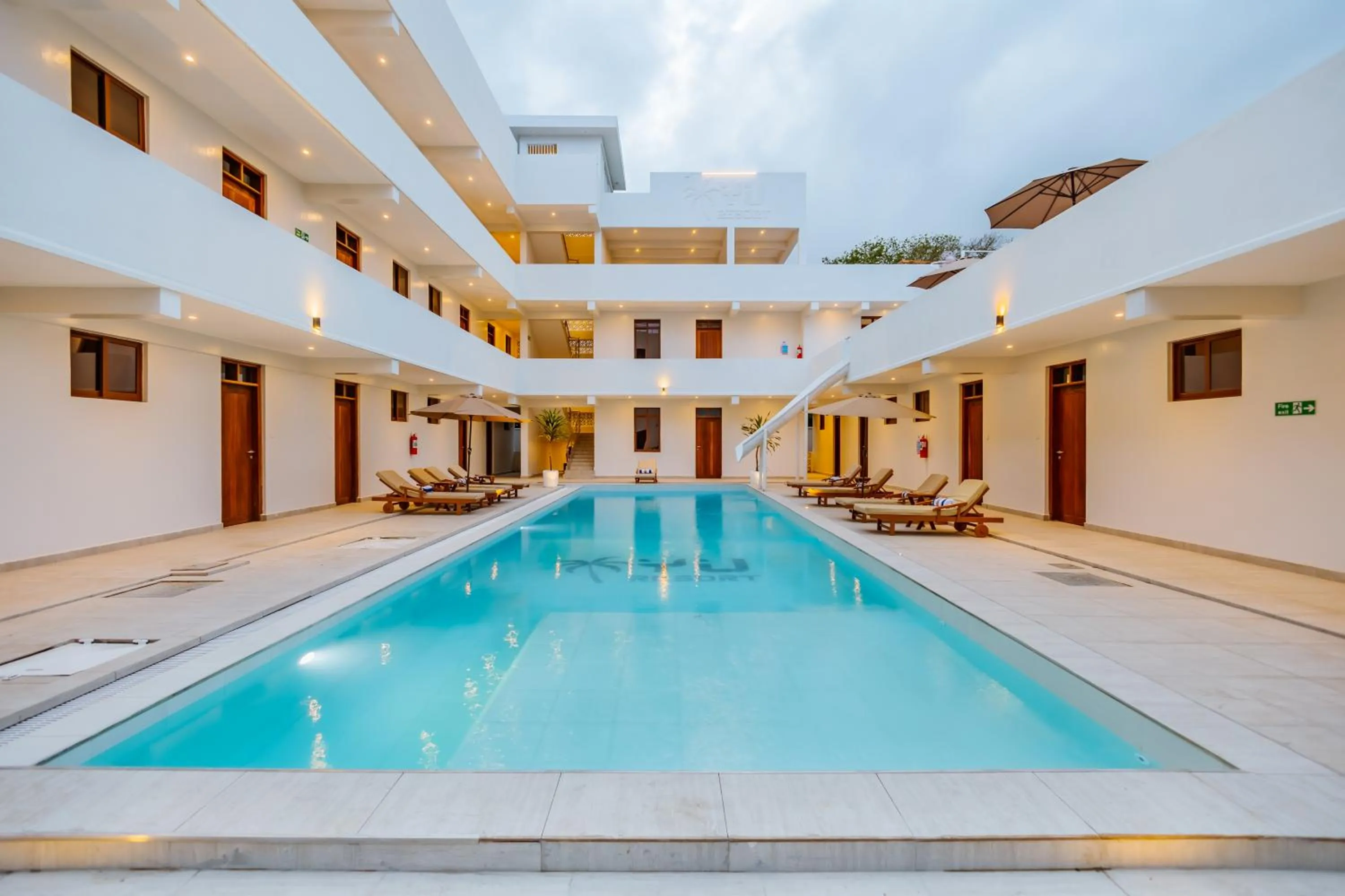 Pool view in YU Resort