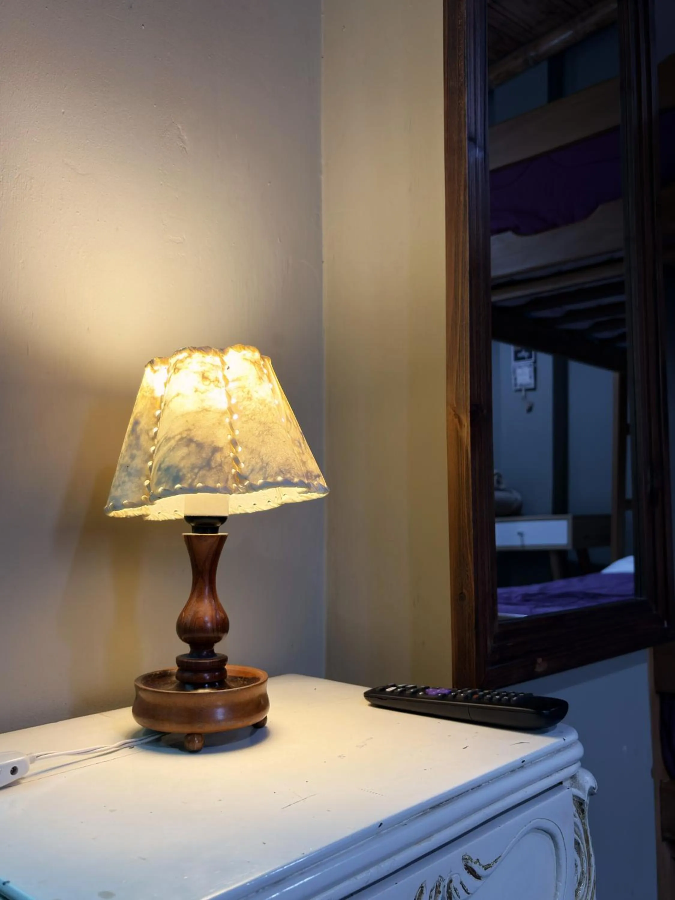 Decorative detail, Bed in Serenity Lodge