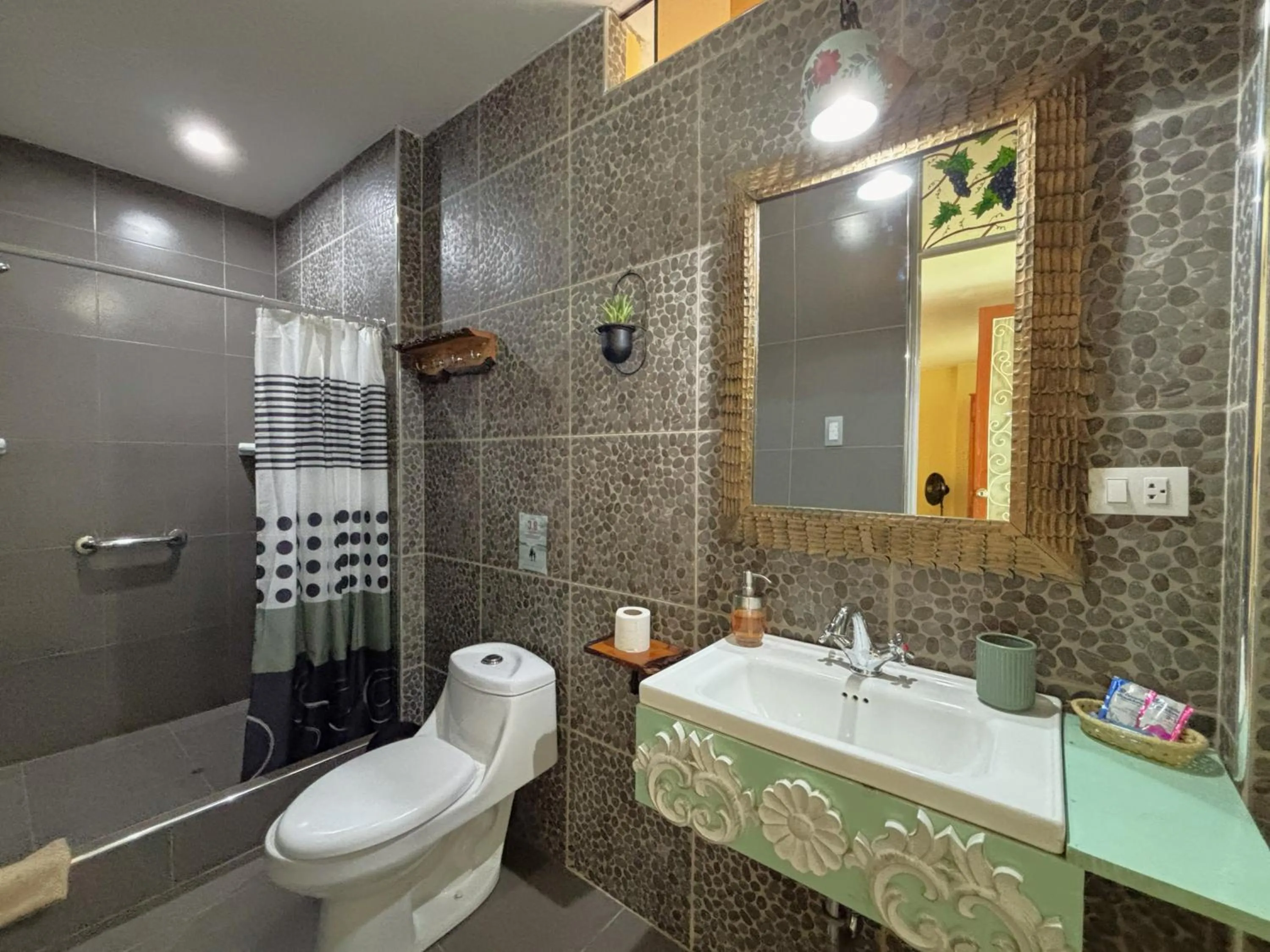 Shower in Serenity Lodge