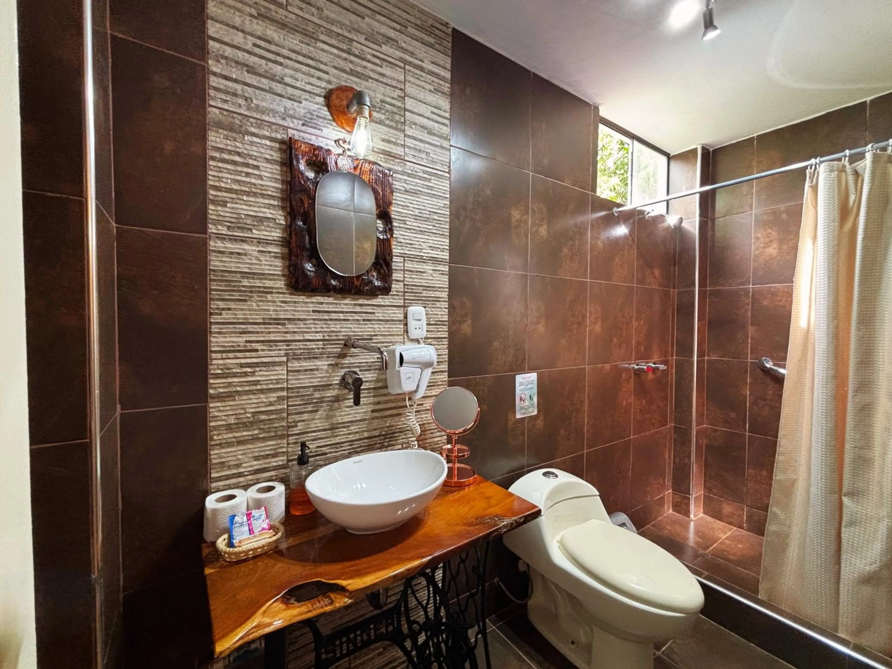 Shower in Serenity Lodge