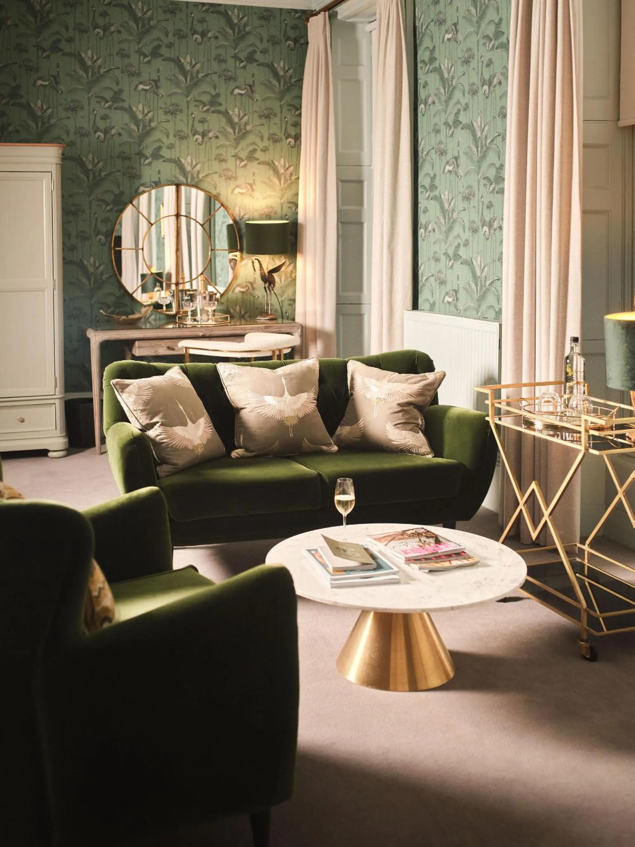 Seating area in The Queensberry Hotel