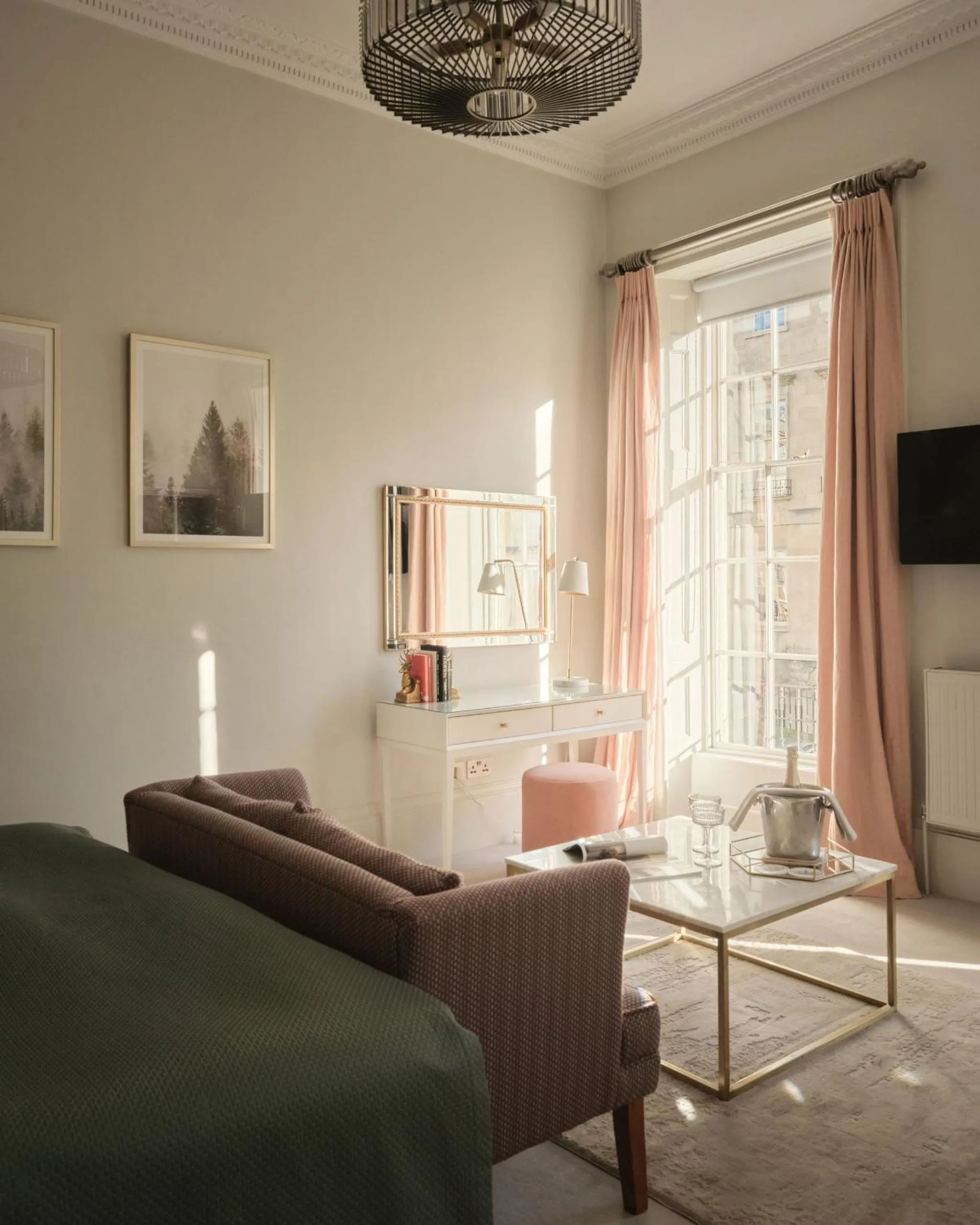 Seating area in The Queensberry Hotel