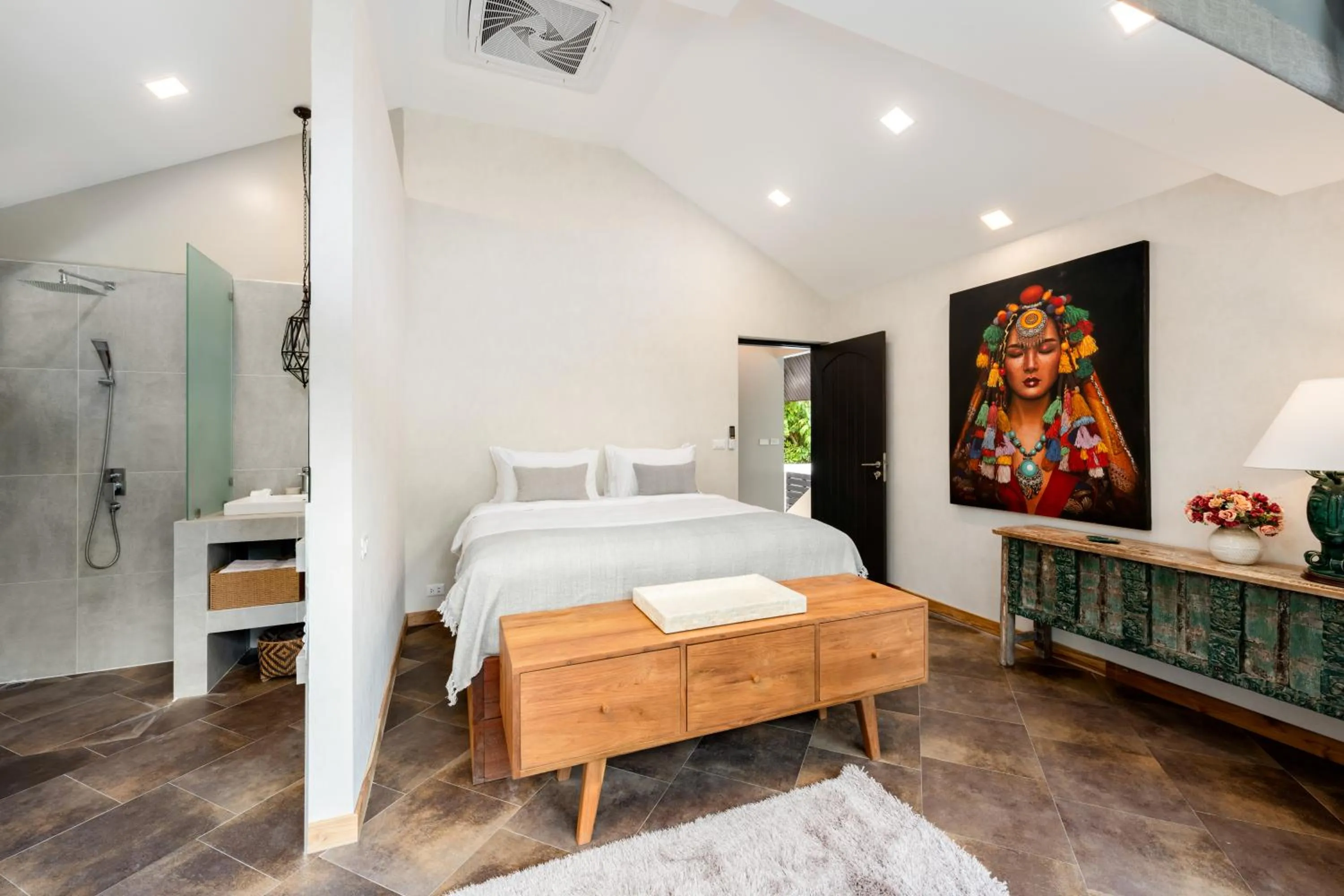 Bed in Moorea Boutique Resort Samui