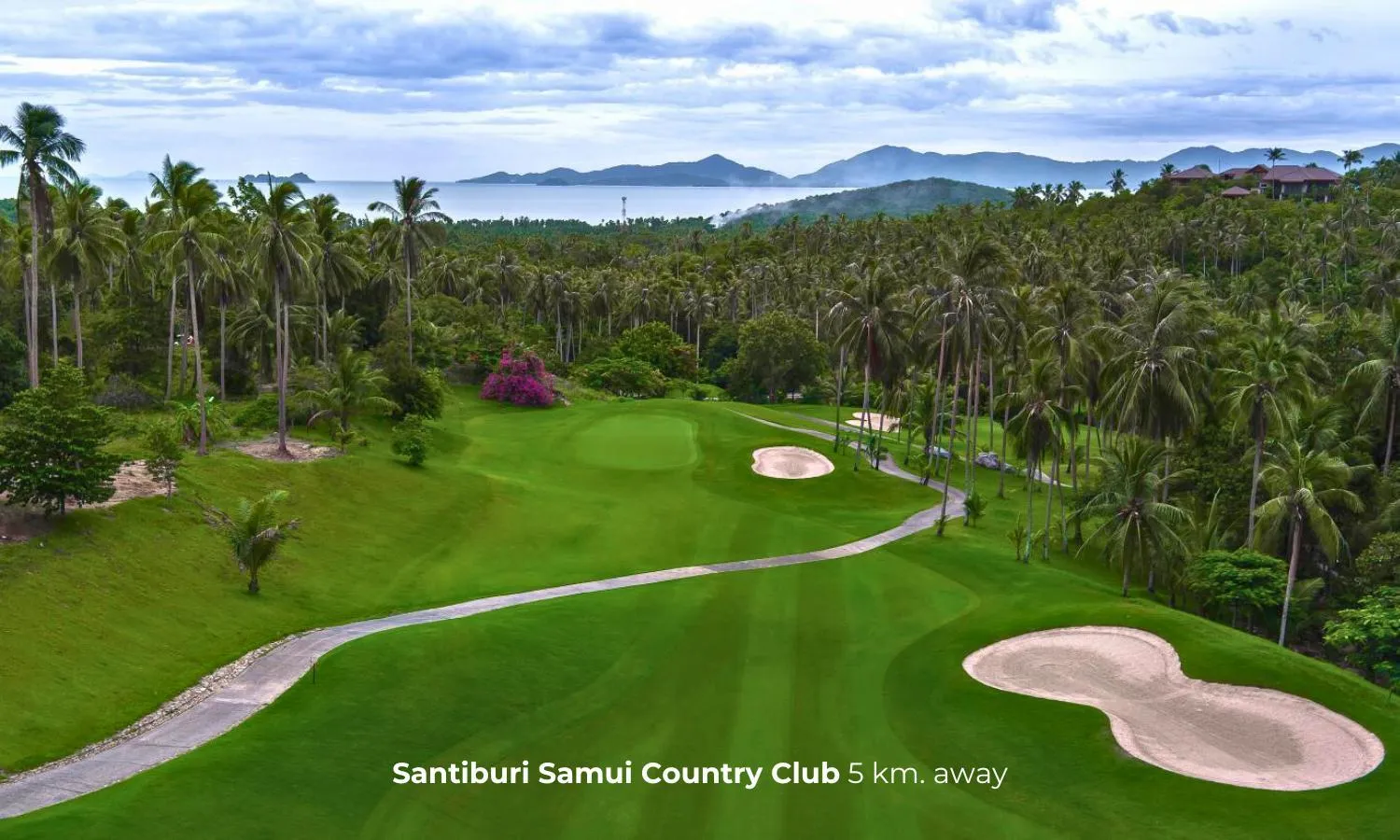 Golfcourse in Moorea Boutique Resort Samui