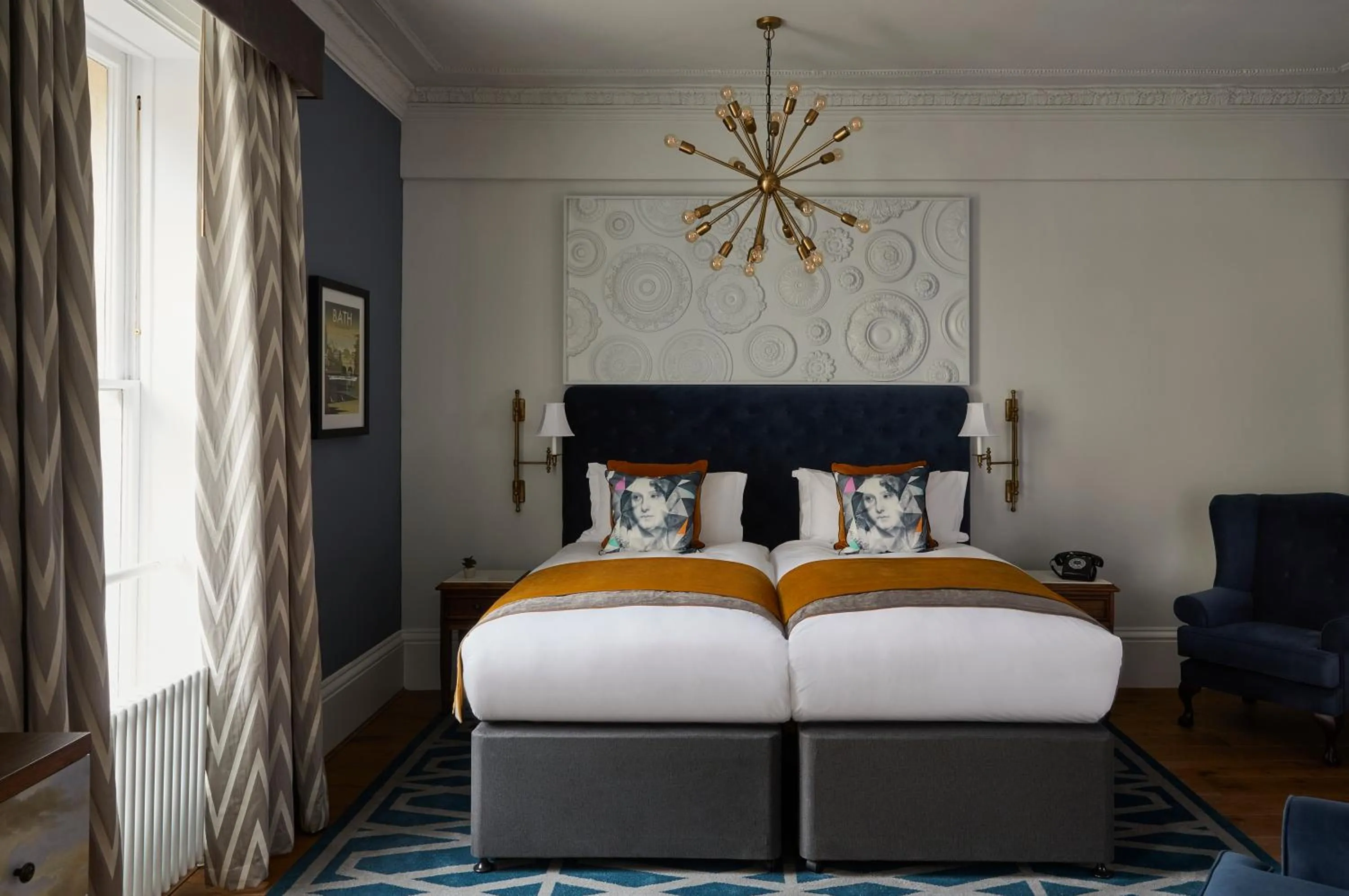 Bedroom, Bed in Hotel Indigo - Bath by IHG