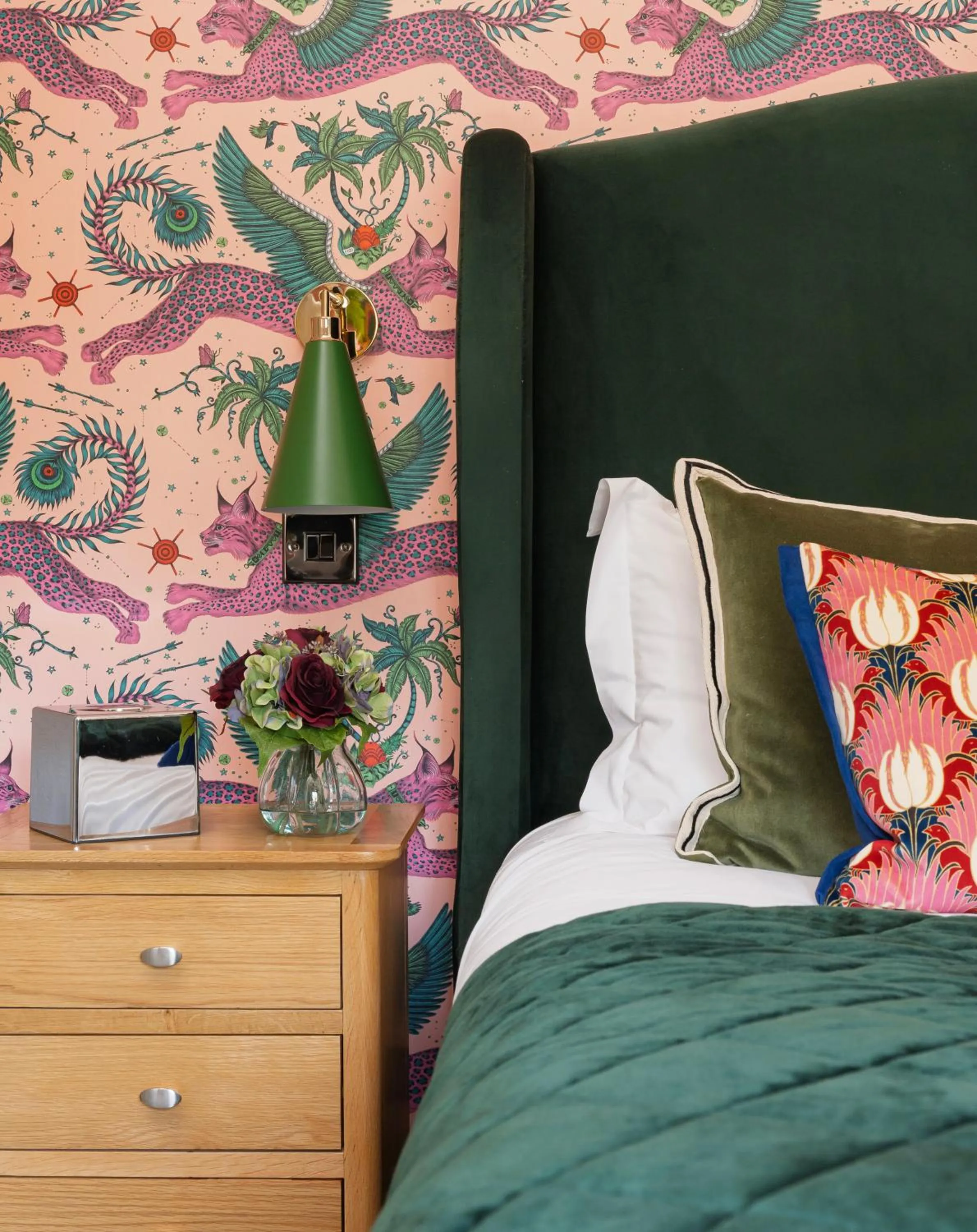 Decorative detail, Bed in Harington's Boutique Hotel