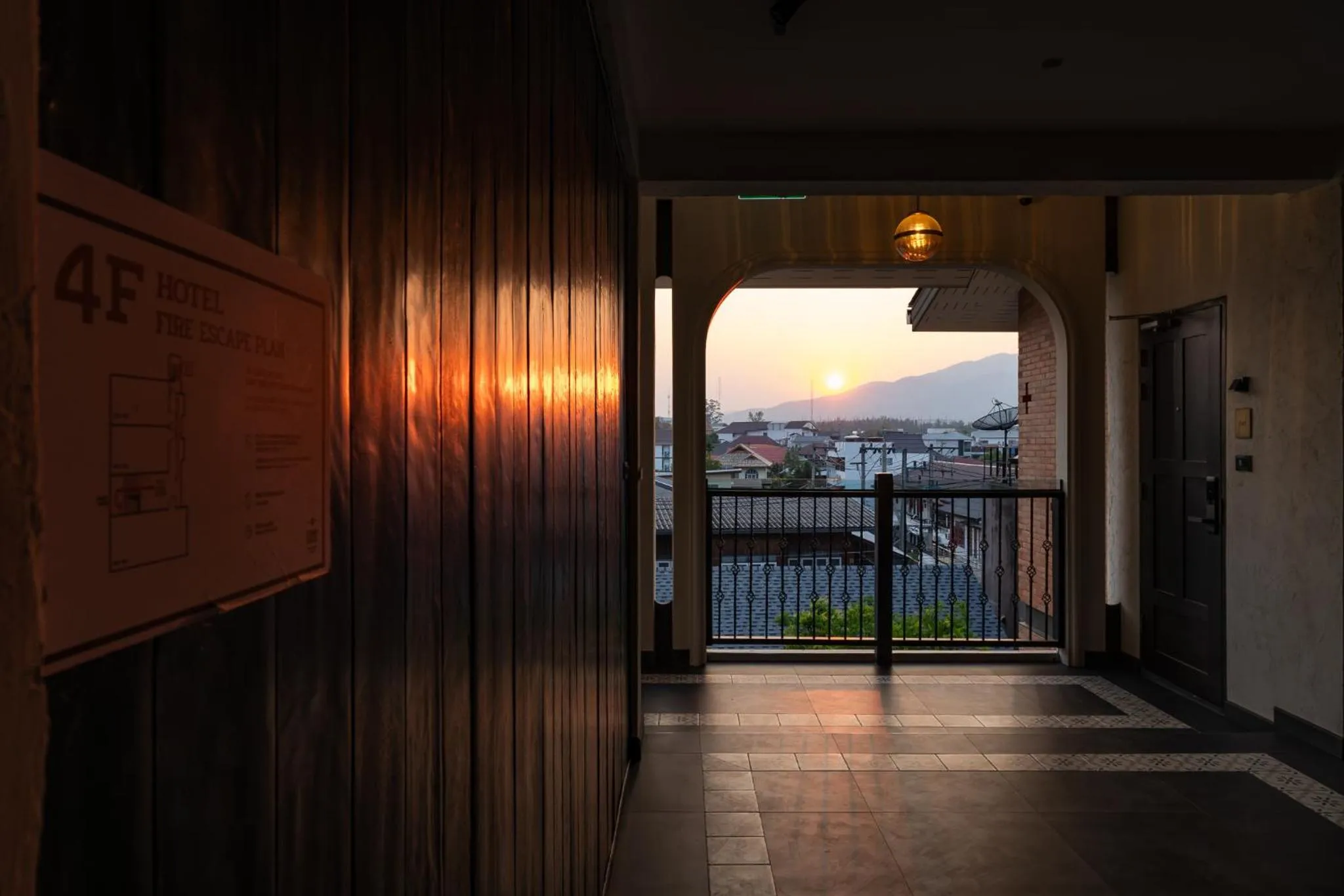 Quiet street view in Shamrock Chiangmai Hotel-Adult Only