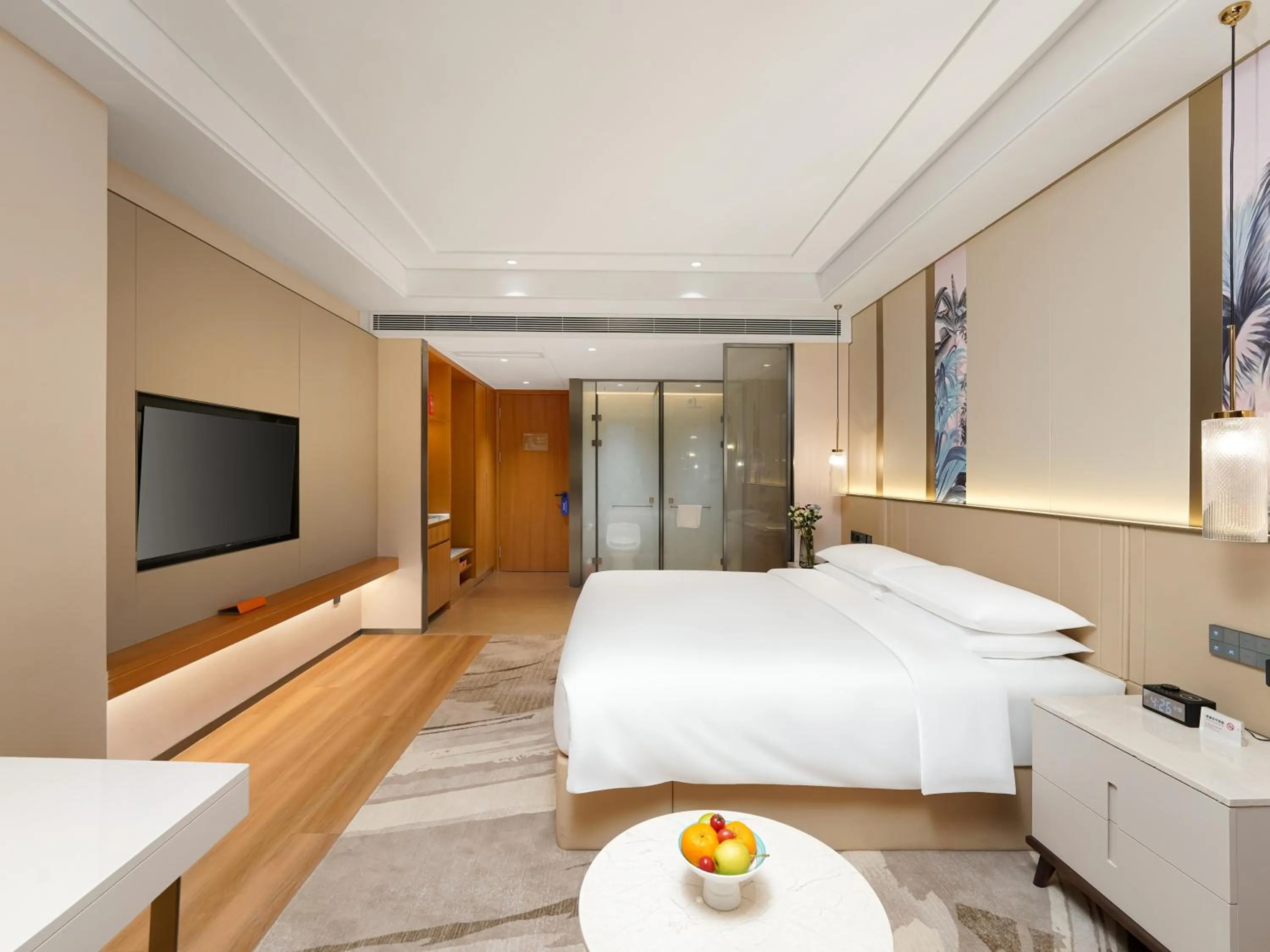 Bed in Howard Johnson by Wyndham Huaqiao Plaza Xinyu