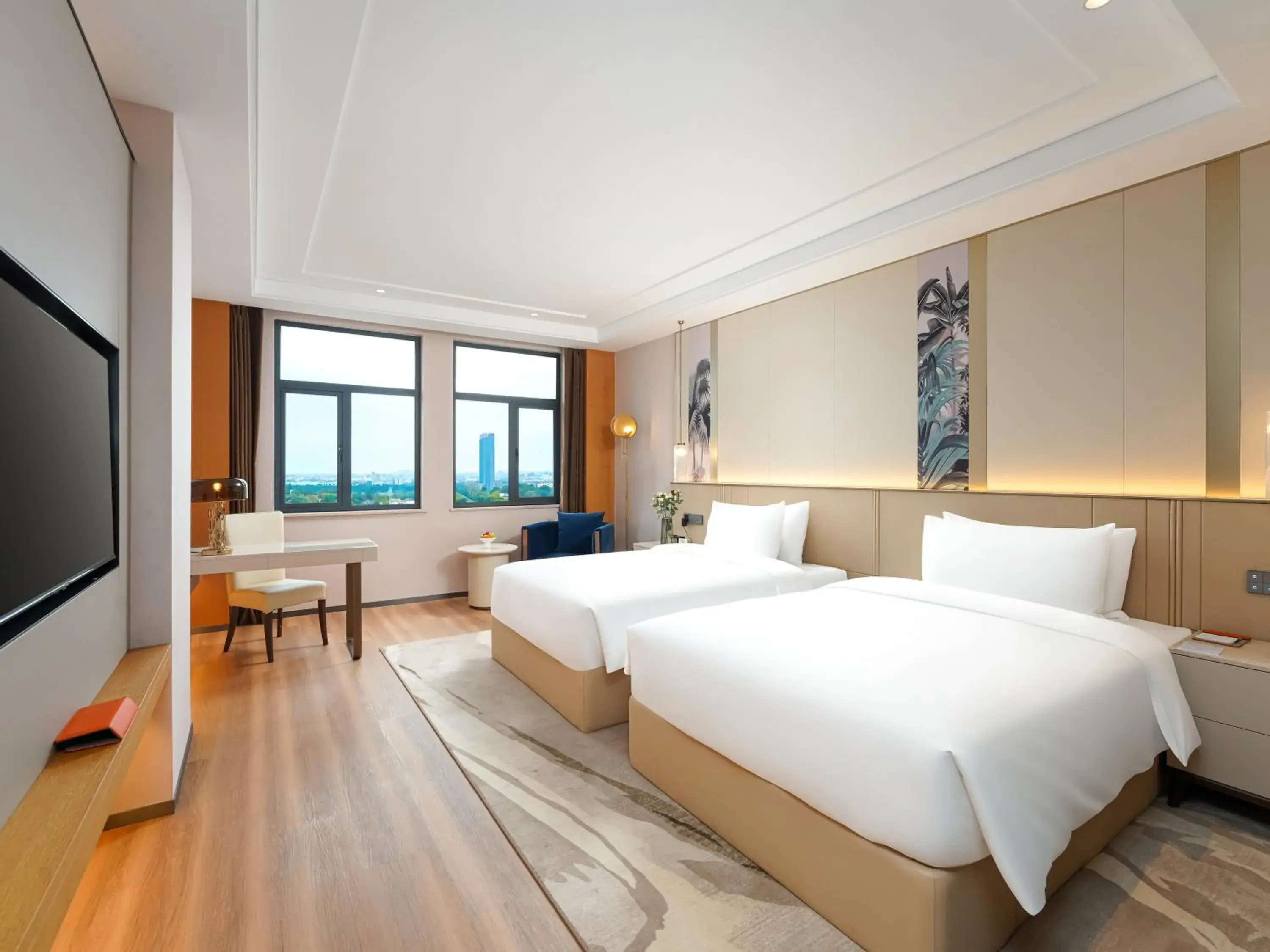 Twin Room with Garden View - Smoking in Howard Johnson by Wyndham Huaqiao Plaza Xinyu Twin Room with Garden View - Smoking in Howard Johnson by Wyndham Huaqiao Plaza Xinyu