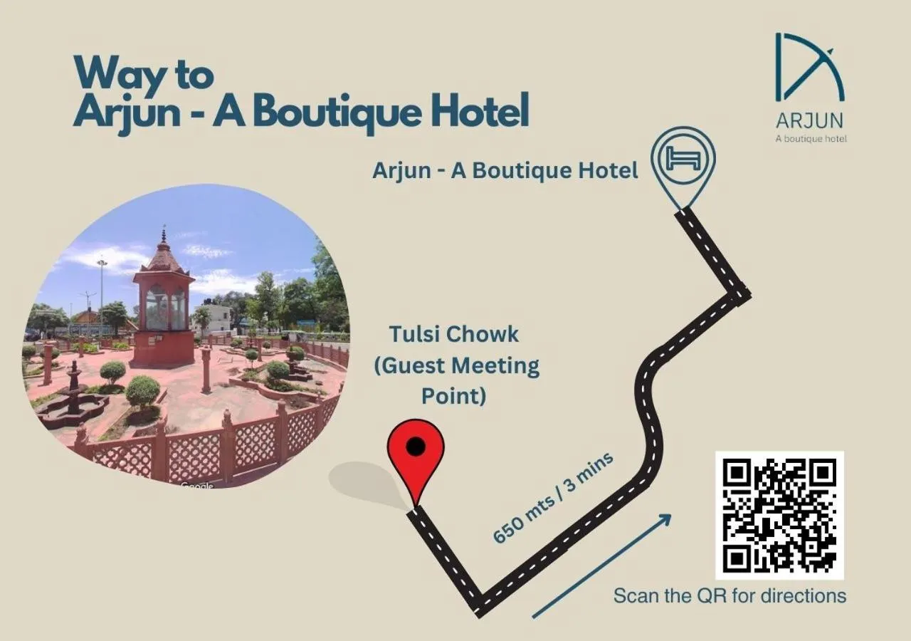Location in Arjun - A boutique hotel