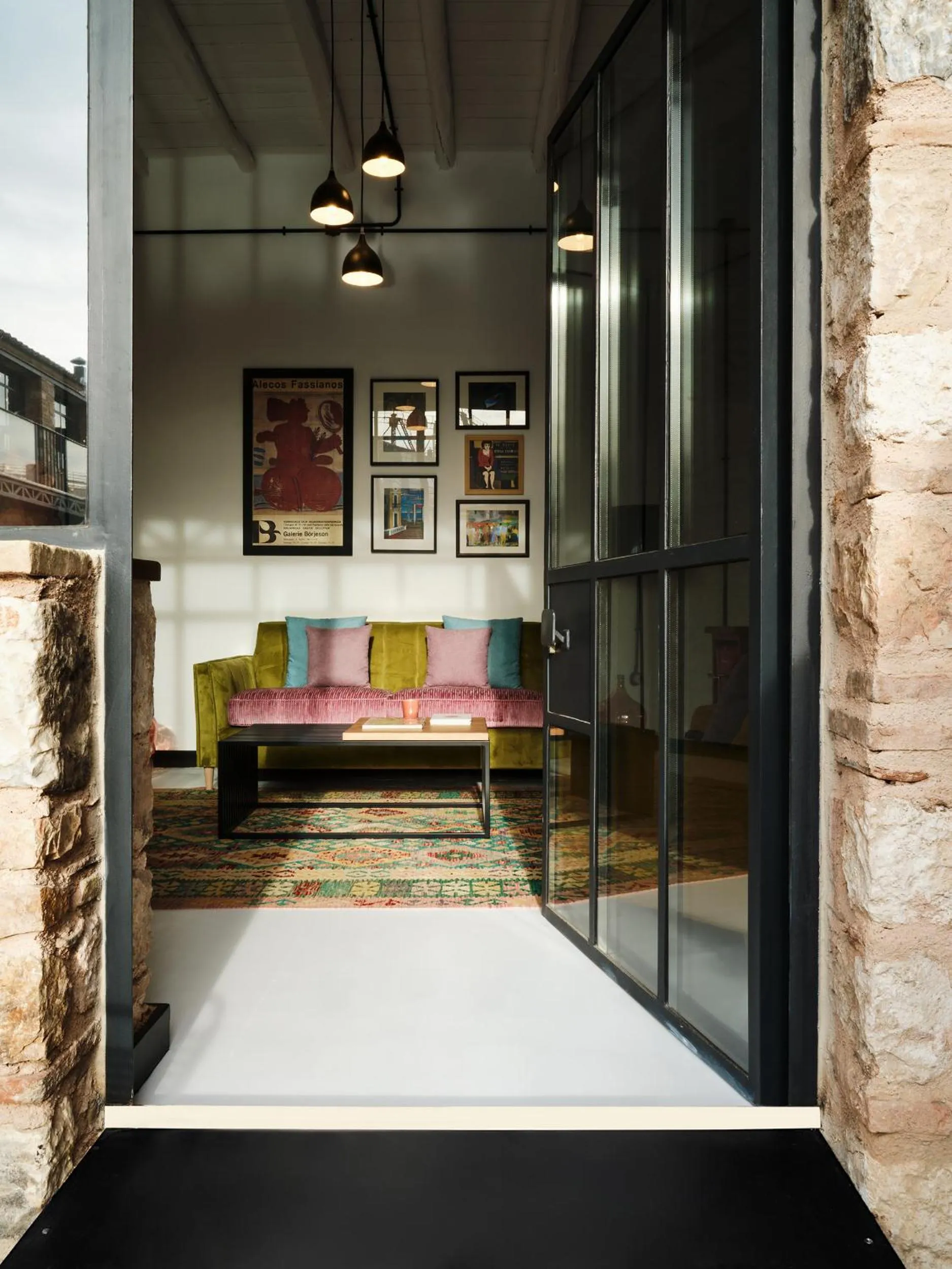 Living room, Bed in Not Boutique Hotel