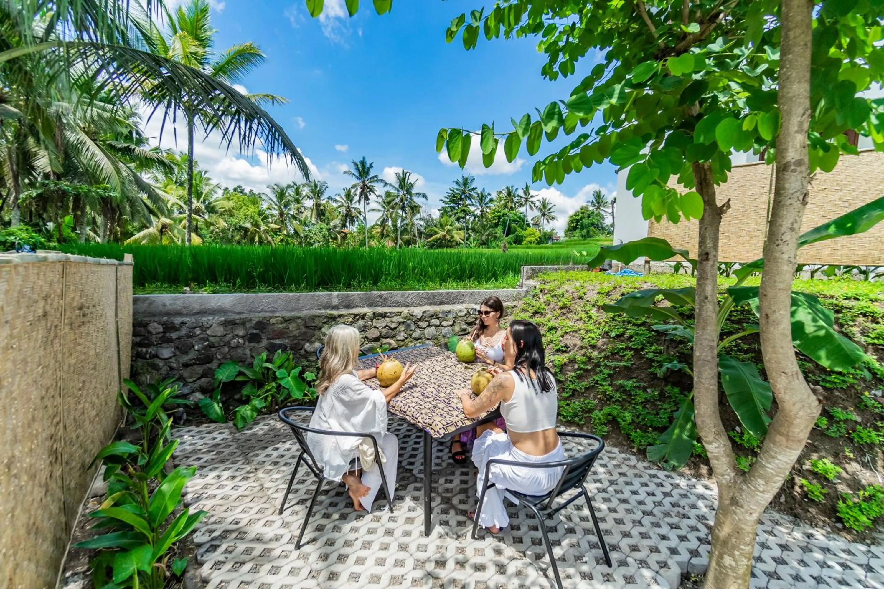 Dining area in As I Am Ubud Retreat