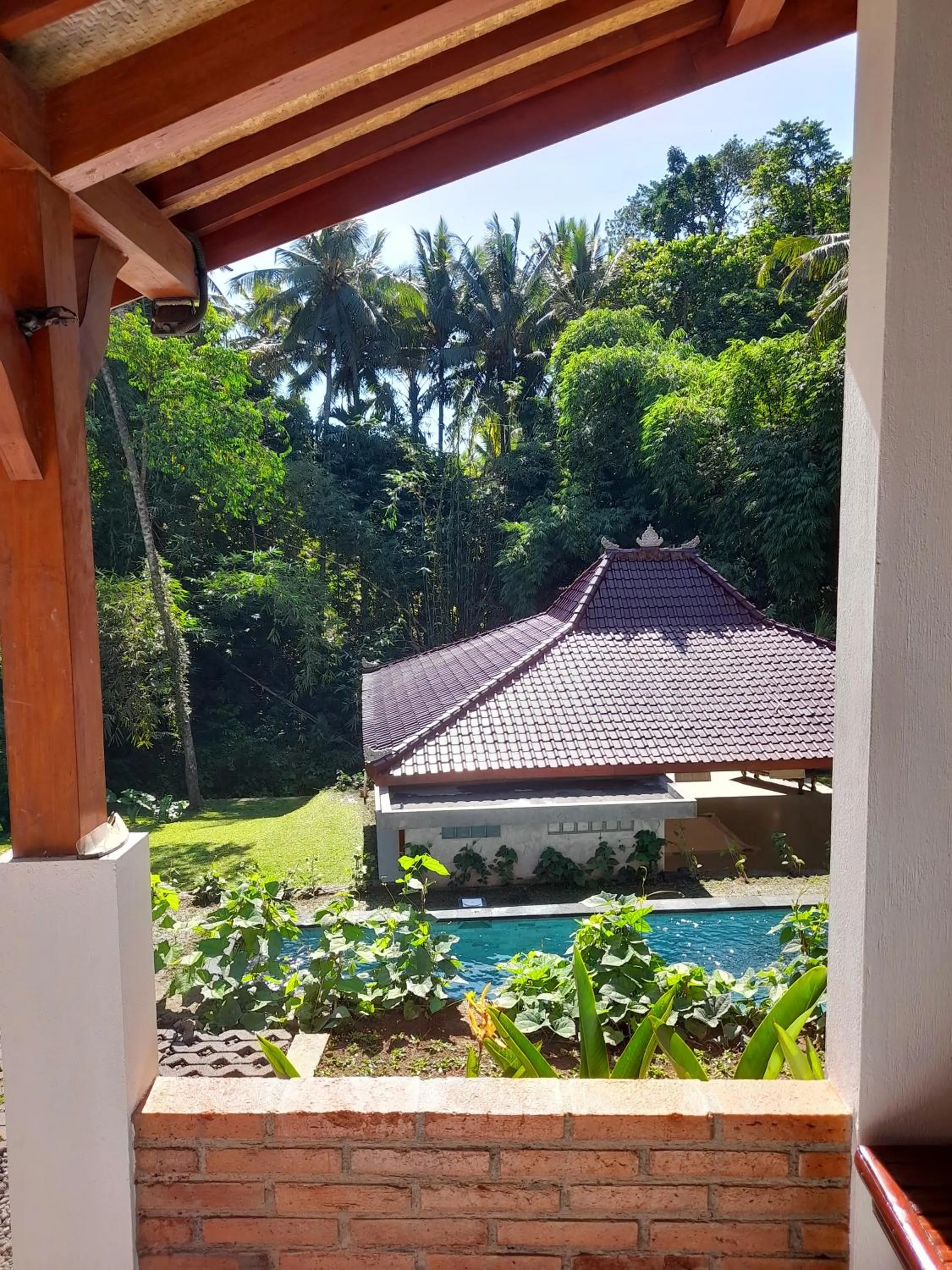 Garden view in As I Am Ubud Retreat