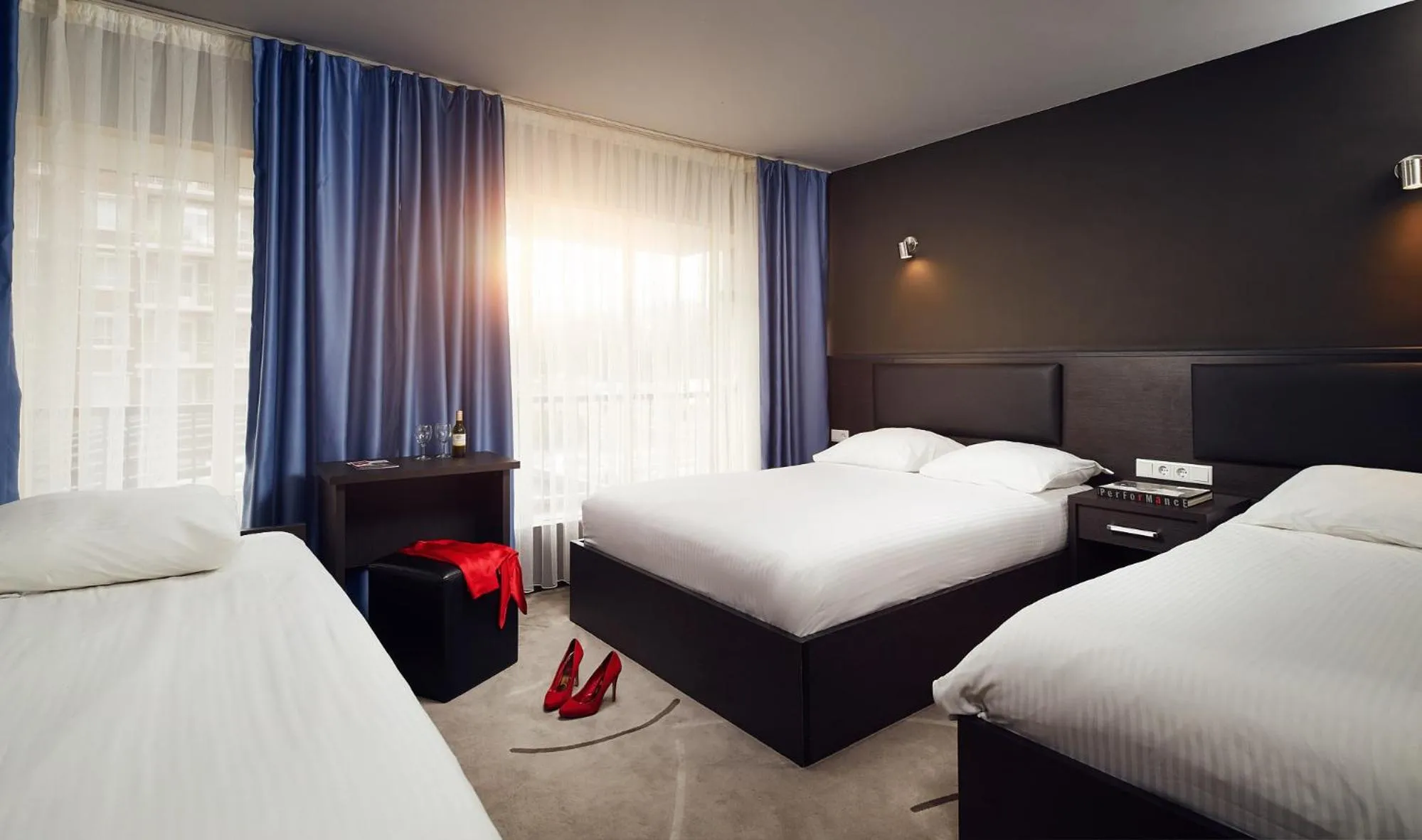 TV and multimedia, Bed in Belfort Hotel