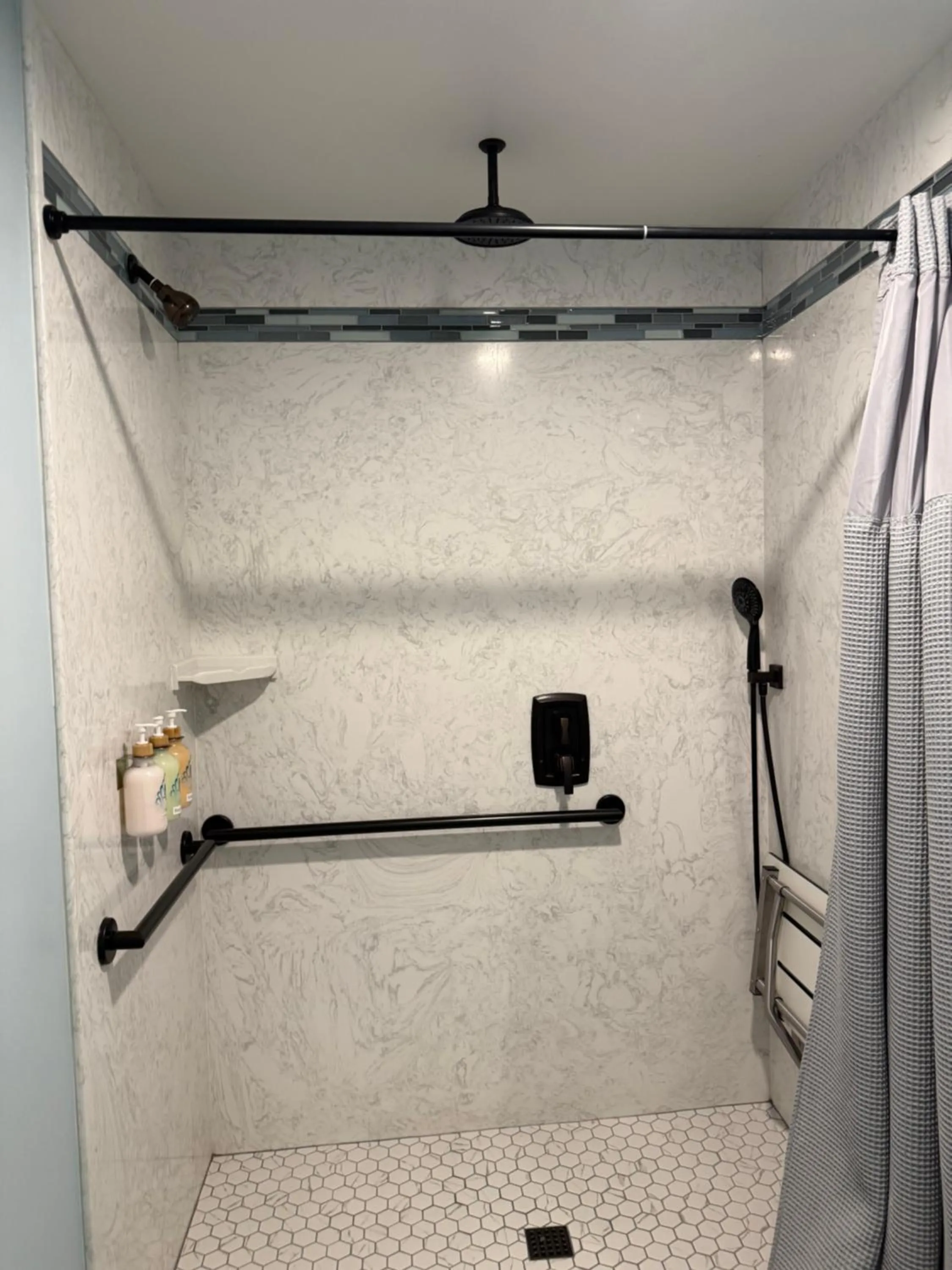 Shower in HarborWalk Inn