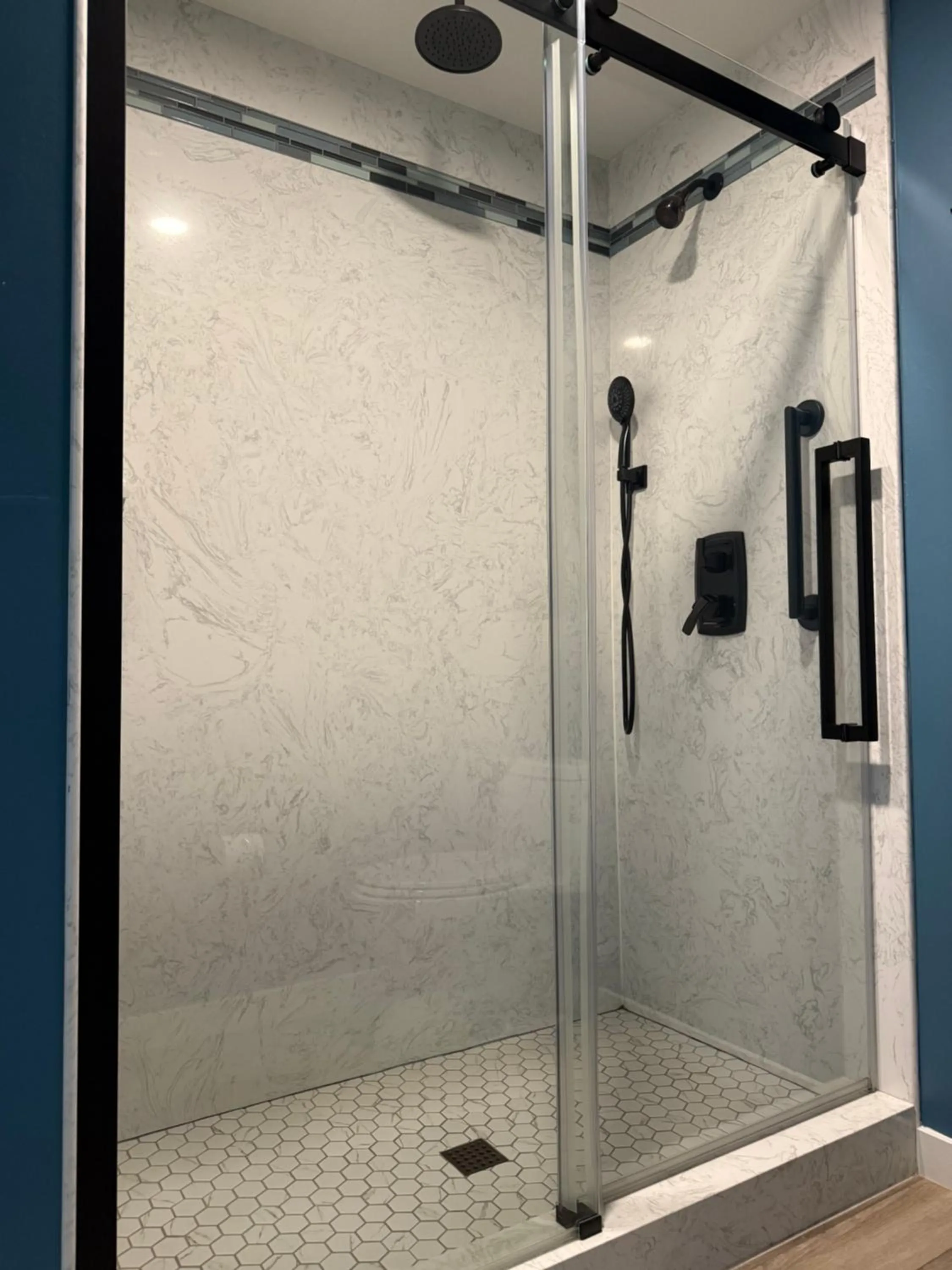 Shower in HarborWalk Inn