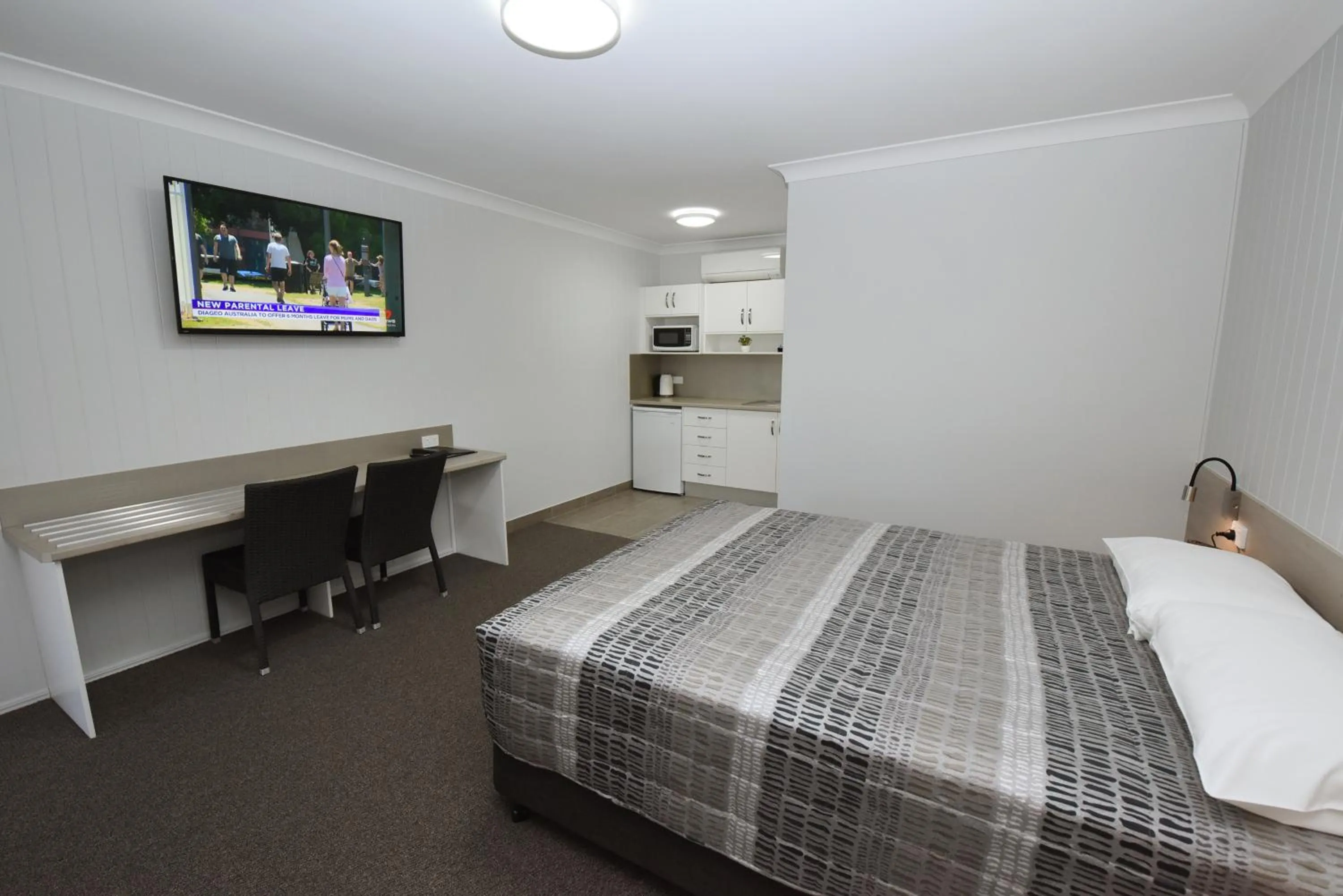Bed in Raintree Motel Biloela