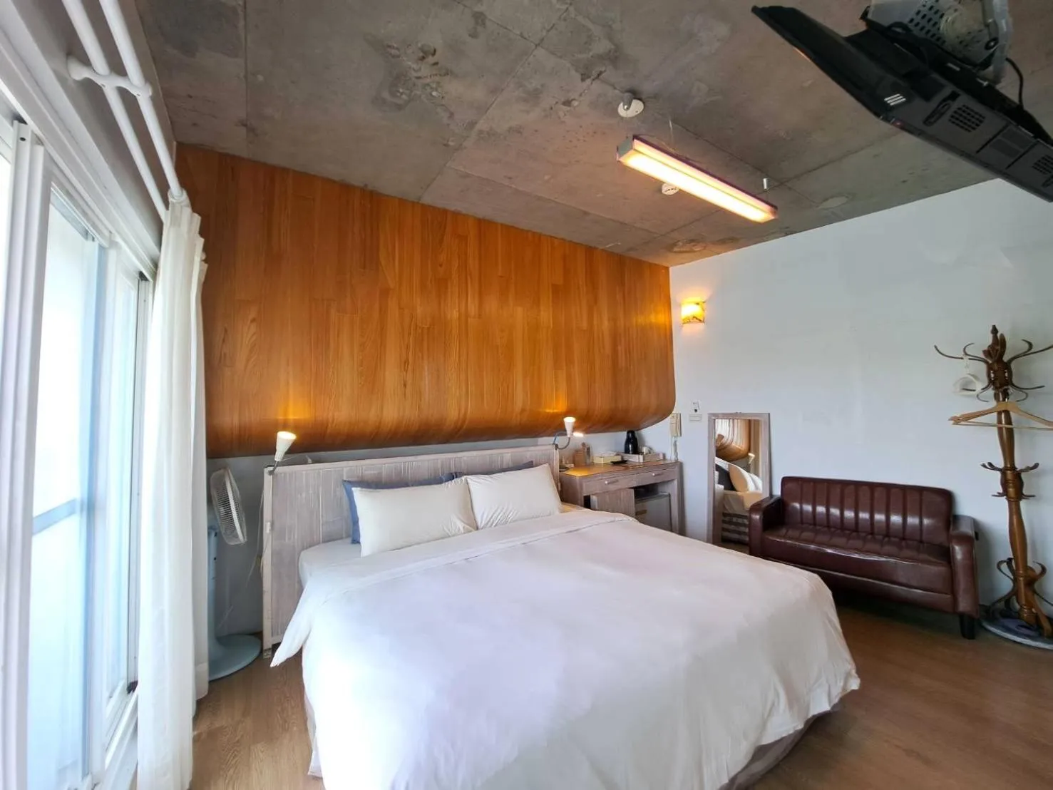 Bed in 墾丁橘月Orange Moon Inn