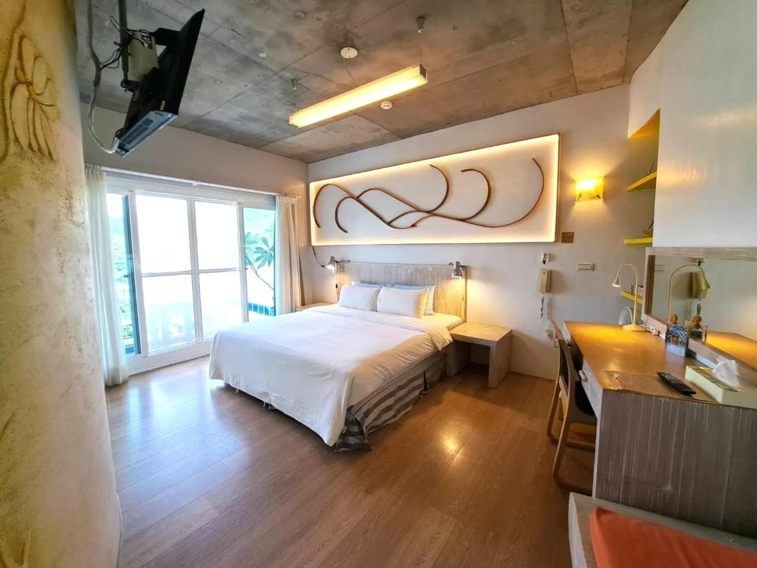 Bedroom, Bed in 墾丁橘月Orange Moon Inn