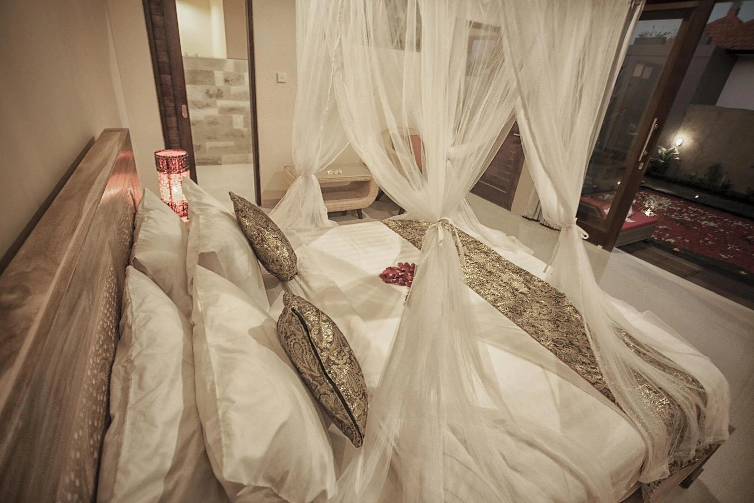 Bed in The Sawah Resort & Villa