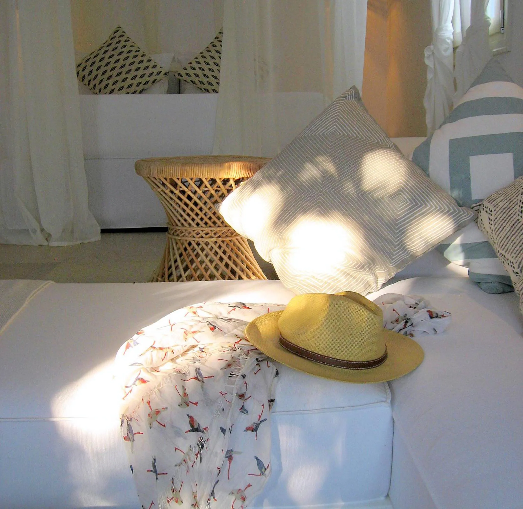 Bed in Kavos Hotel Naxos