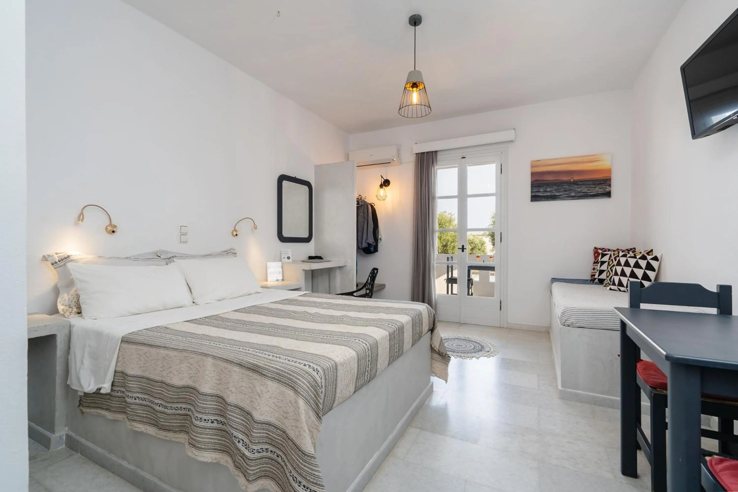 Bed in Diamantis Studios&Apartments