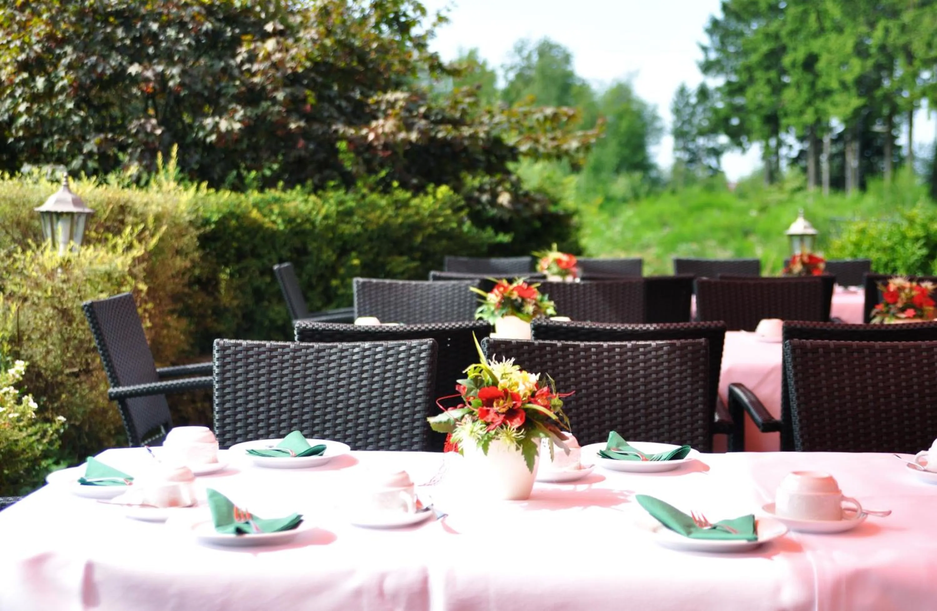 Garden view in Hotel Landhaus Berghof